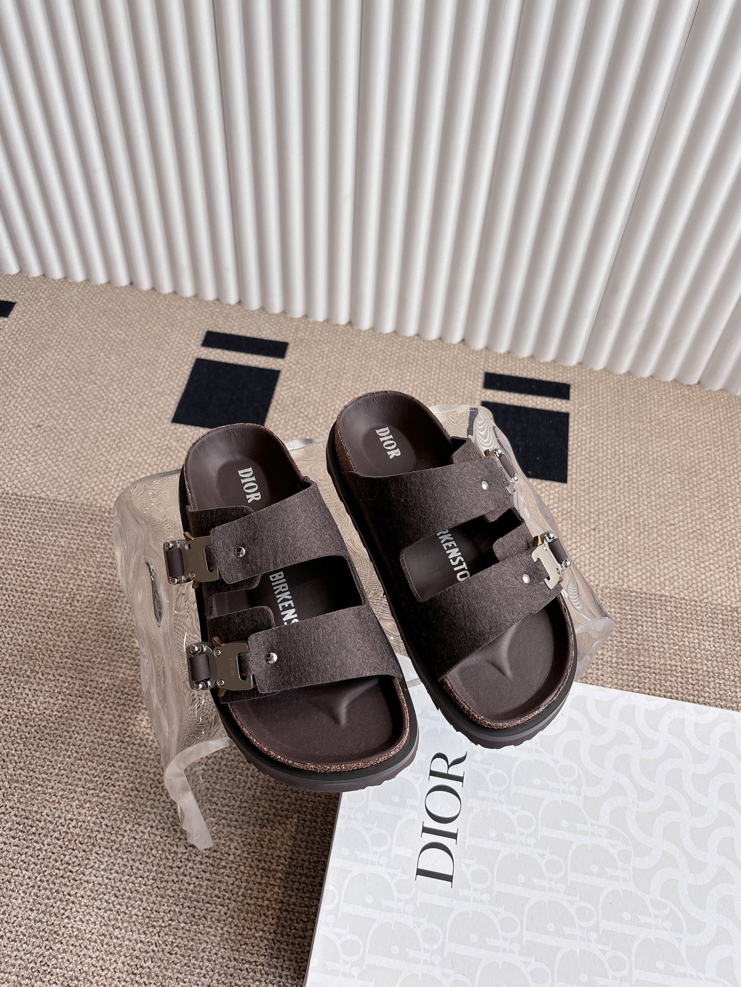 Dior x Birkenstock Limited Edition Brown Sandal Slides | Size 35-45 4 i1746555562143 2011 0 3