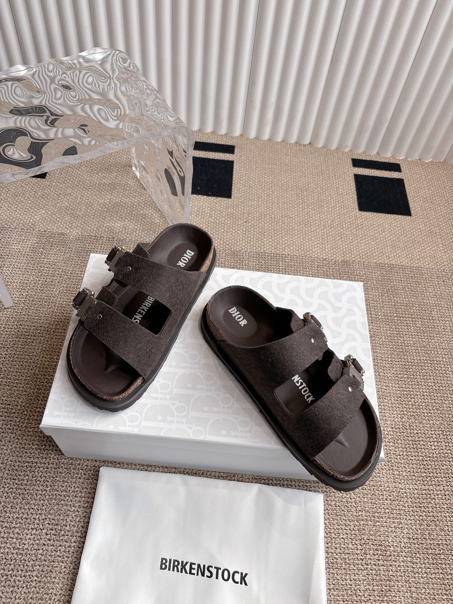 Dior x Birkenstock Limited Edition Brown Sandal Slides | Size 35-45 2 i1746555562178 5097 0 1