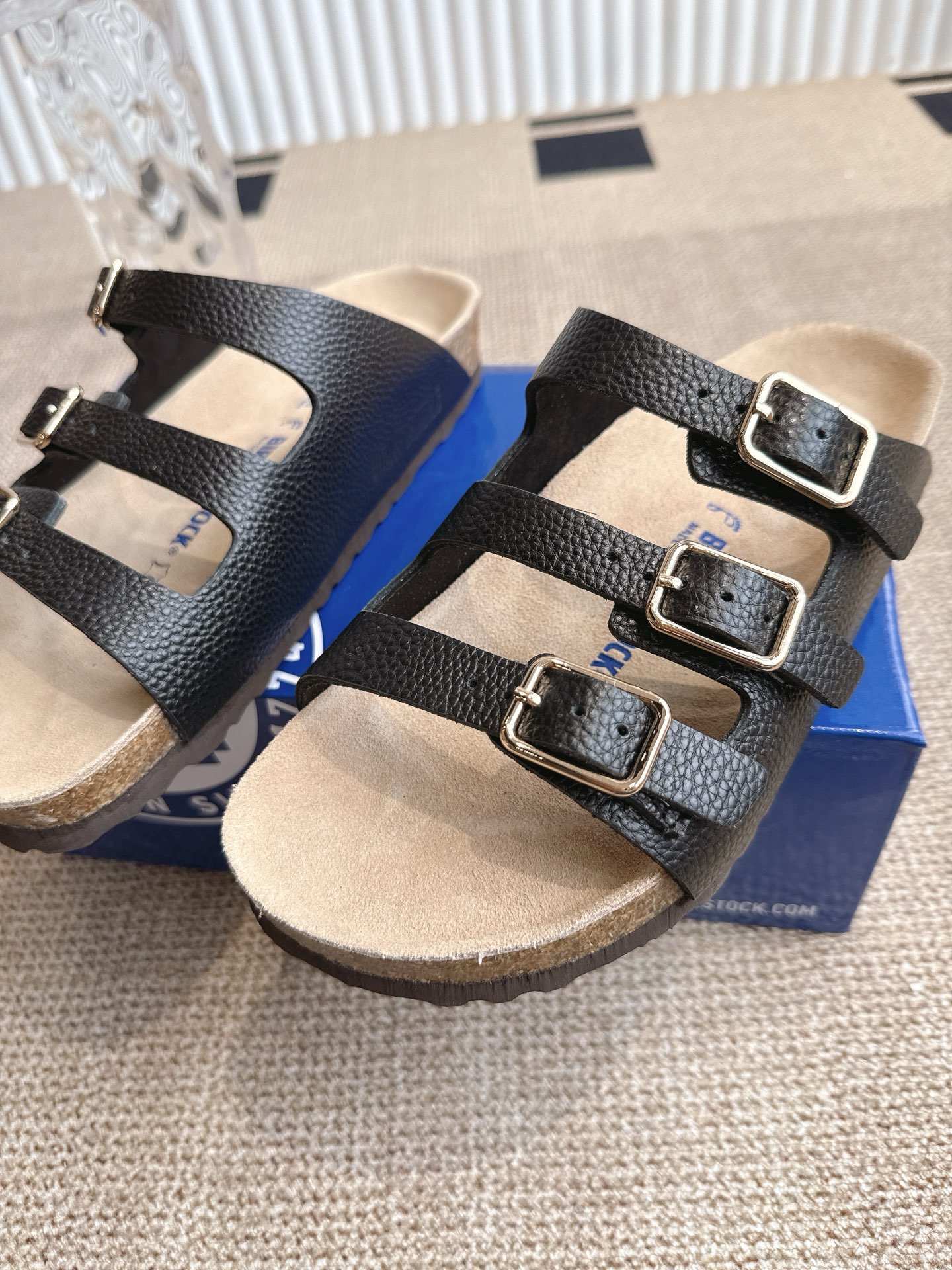 Birkenstock Florida Leather Sandals With Adjustable Buckles For Women 9 i1746600503675 4458 0 7