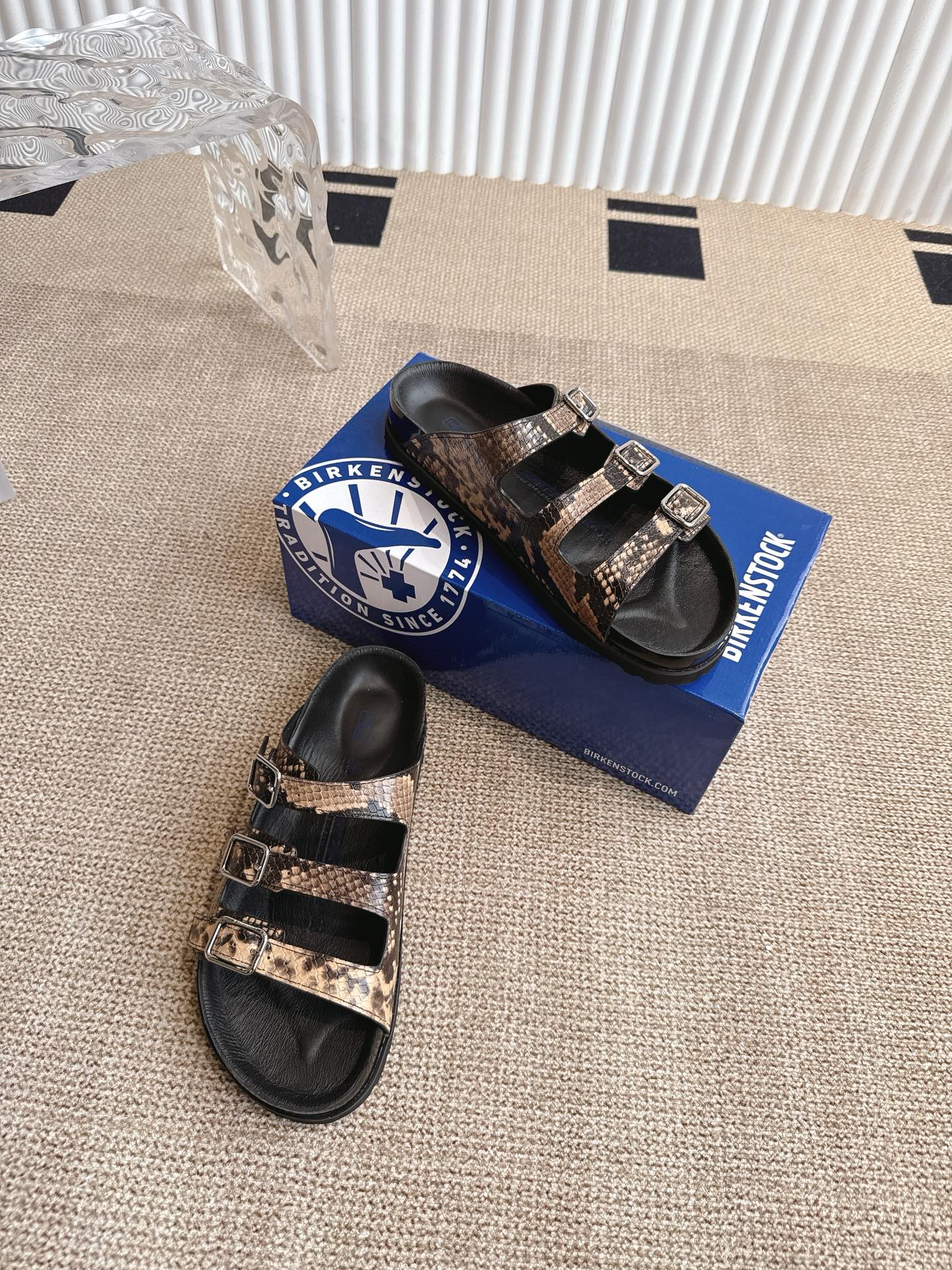 Birkenstock Florida Animal Print Sandals, Adjustable Buckle Closure, Comfortable 5 i1746600525510 6583 0 3