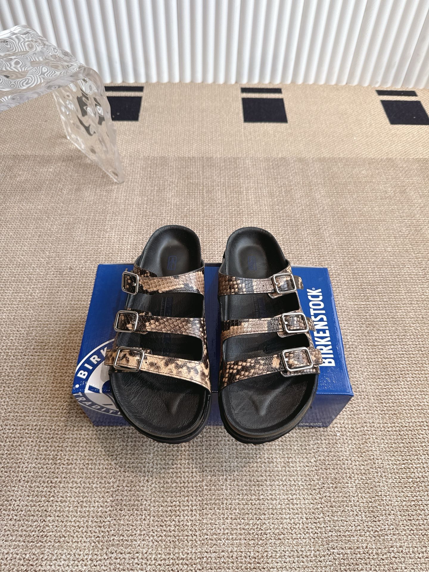 Birkenstock Florida Animal Print Sandals, Adjustable Buckle Closure, Comfortable 2 i1746600526710 4608 0 0