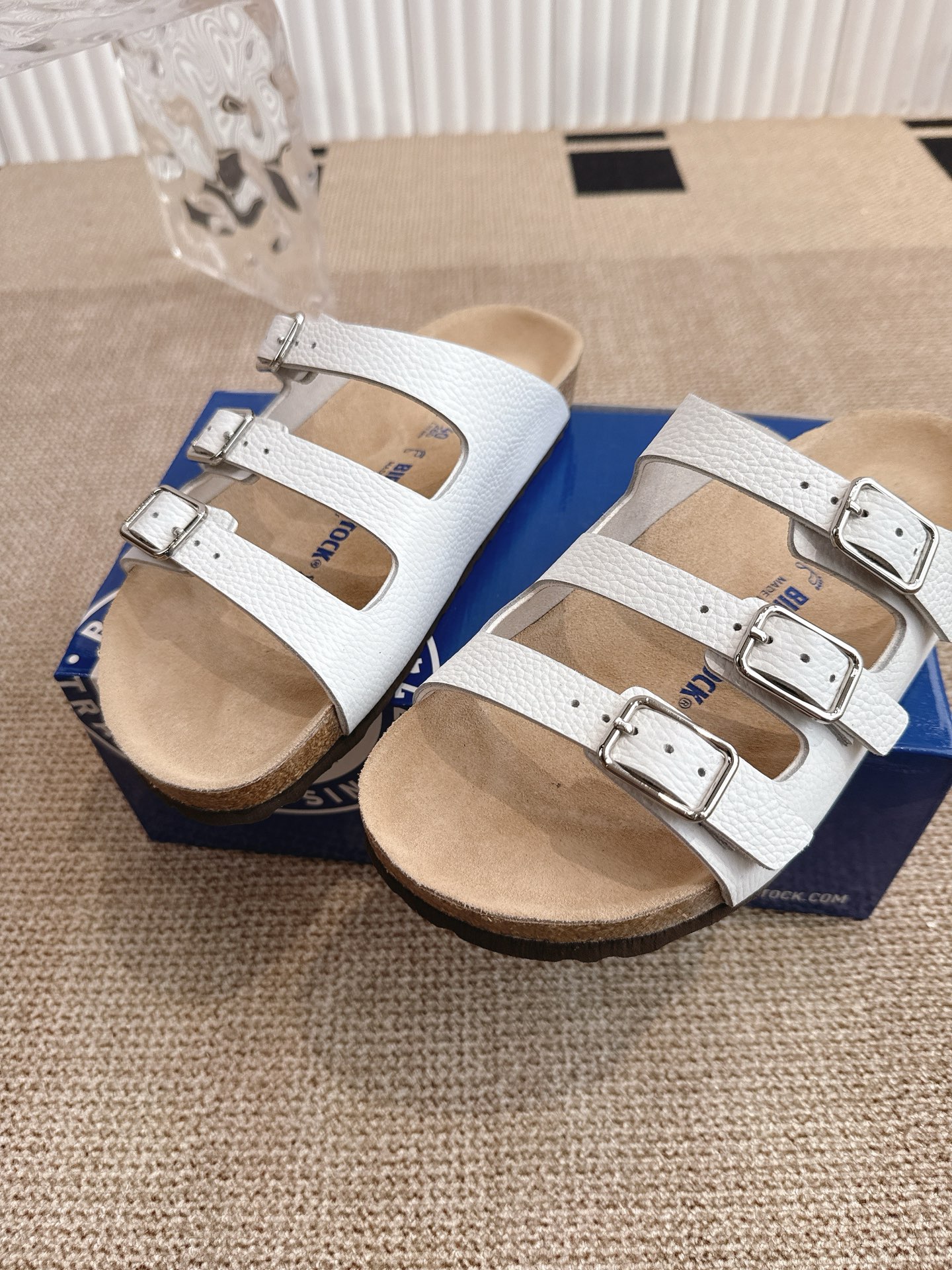 Birkenstock Florida Three-Strap Sandals Leather Casual Summer Slides 8 i1746600553380 2700 0 6