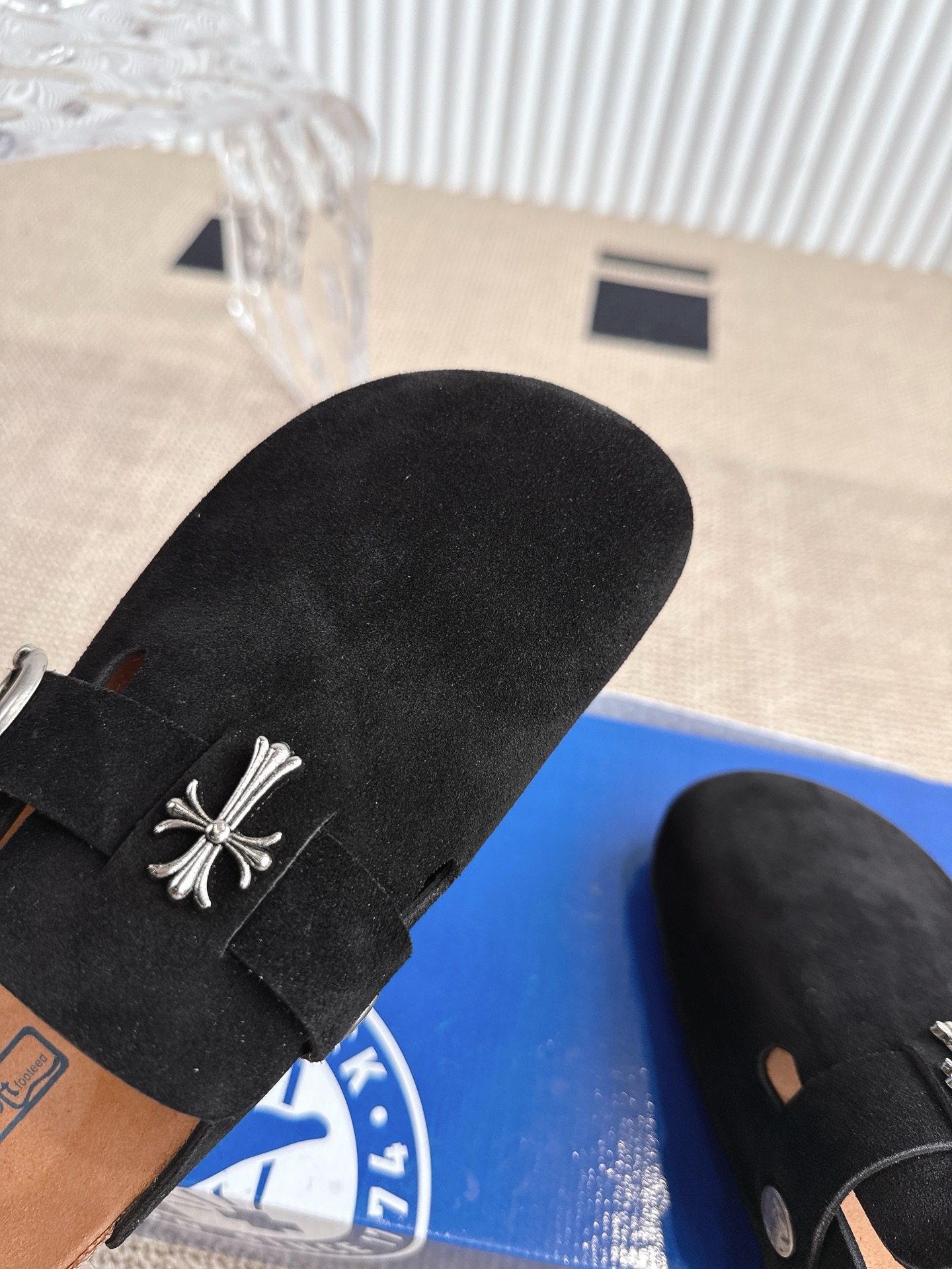 Birkenstock Boston Suede Clogs with Chrome Hearts Accents - Size 35-44 8 i1746810959209 8050 0 6