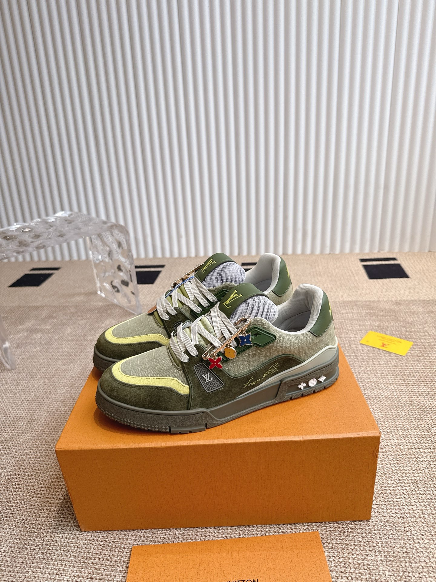 Louis Vuitton Louis Vuiton 路易威登 新款 LV Trainer系列板鞋篮球鞋 ‼