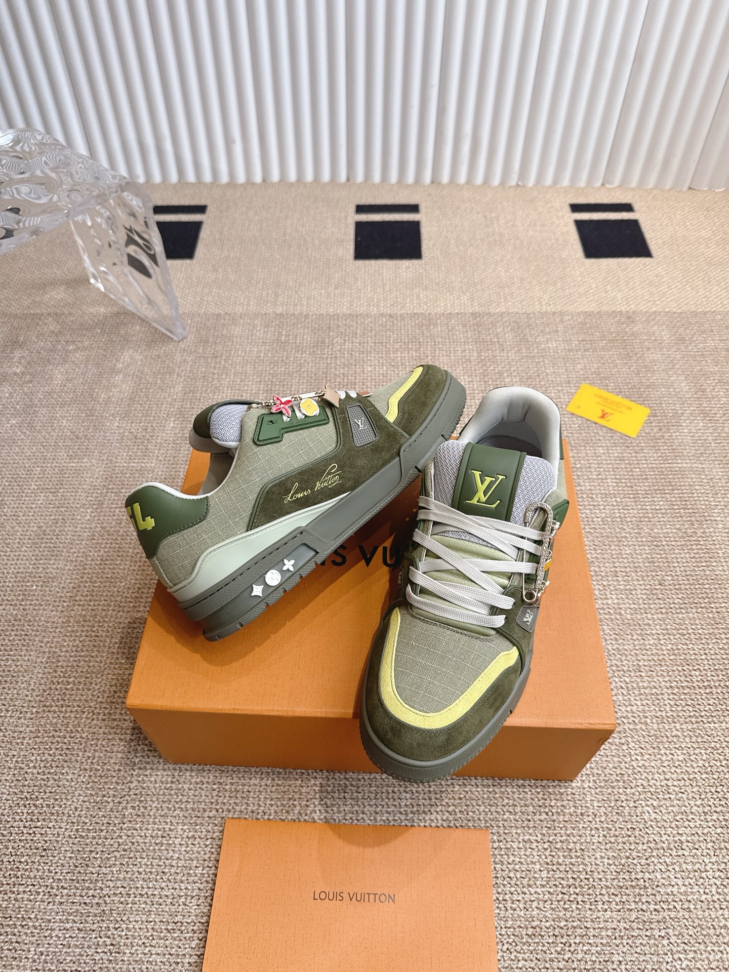 Louis Vuitton Louis Vuiton 路易威登 新款 LV Trainer系列板鞋篮球鞋 ‼
