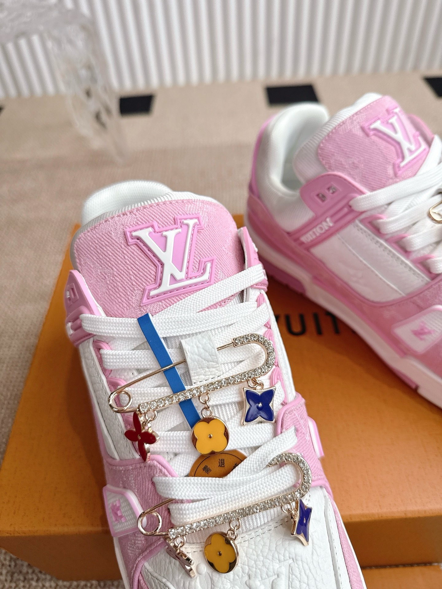 Louis Vuitton Louis Vuiton 路易威登 新款 LV Trainer系列板鞋篮球鞋 ‼