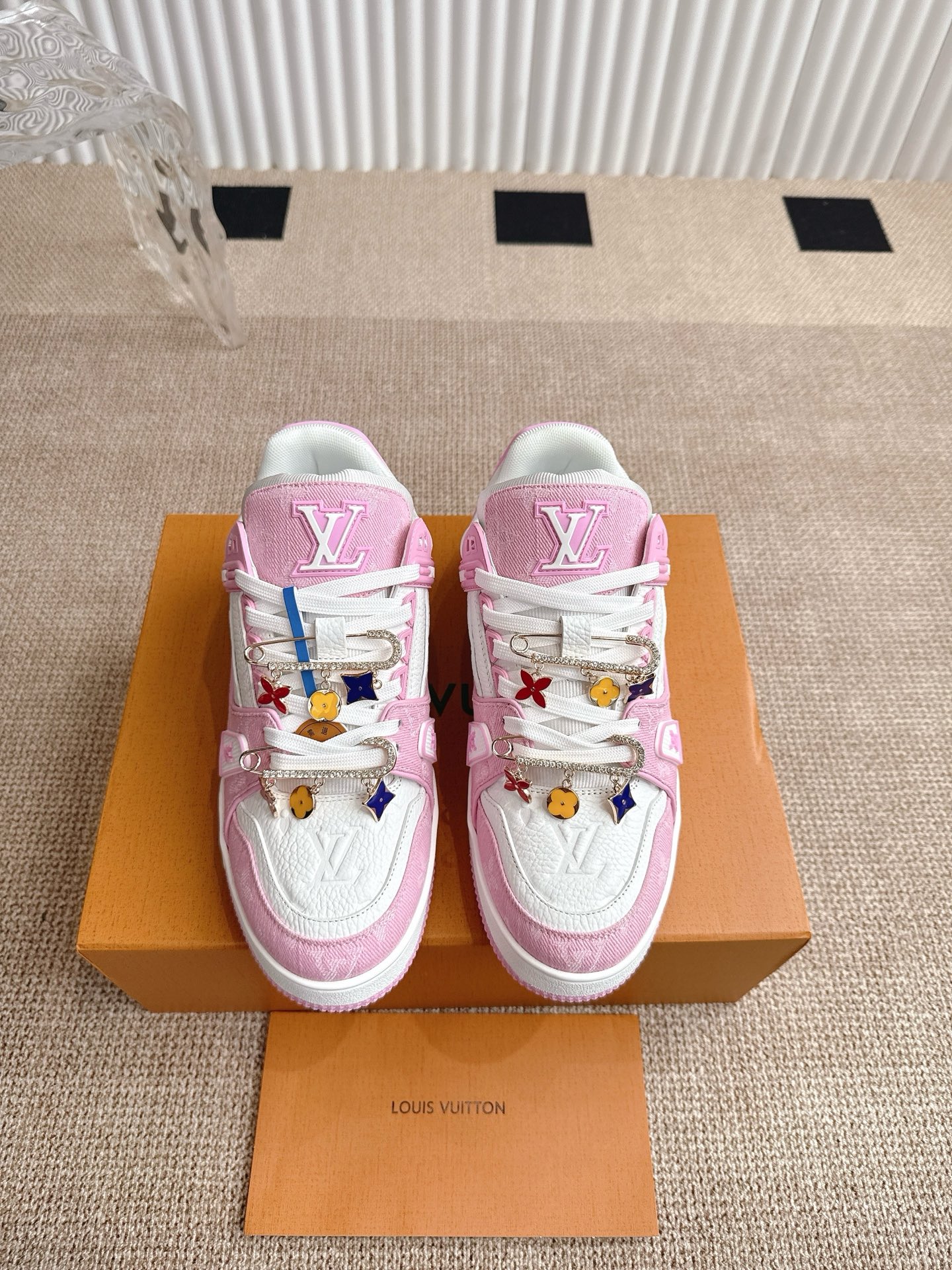 Louis Vuitton Louis Vuiton 路易威登 新款 LV Trainer系列板鞋篮球鞋 ‼