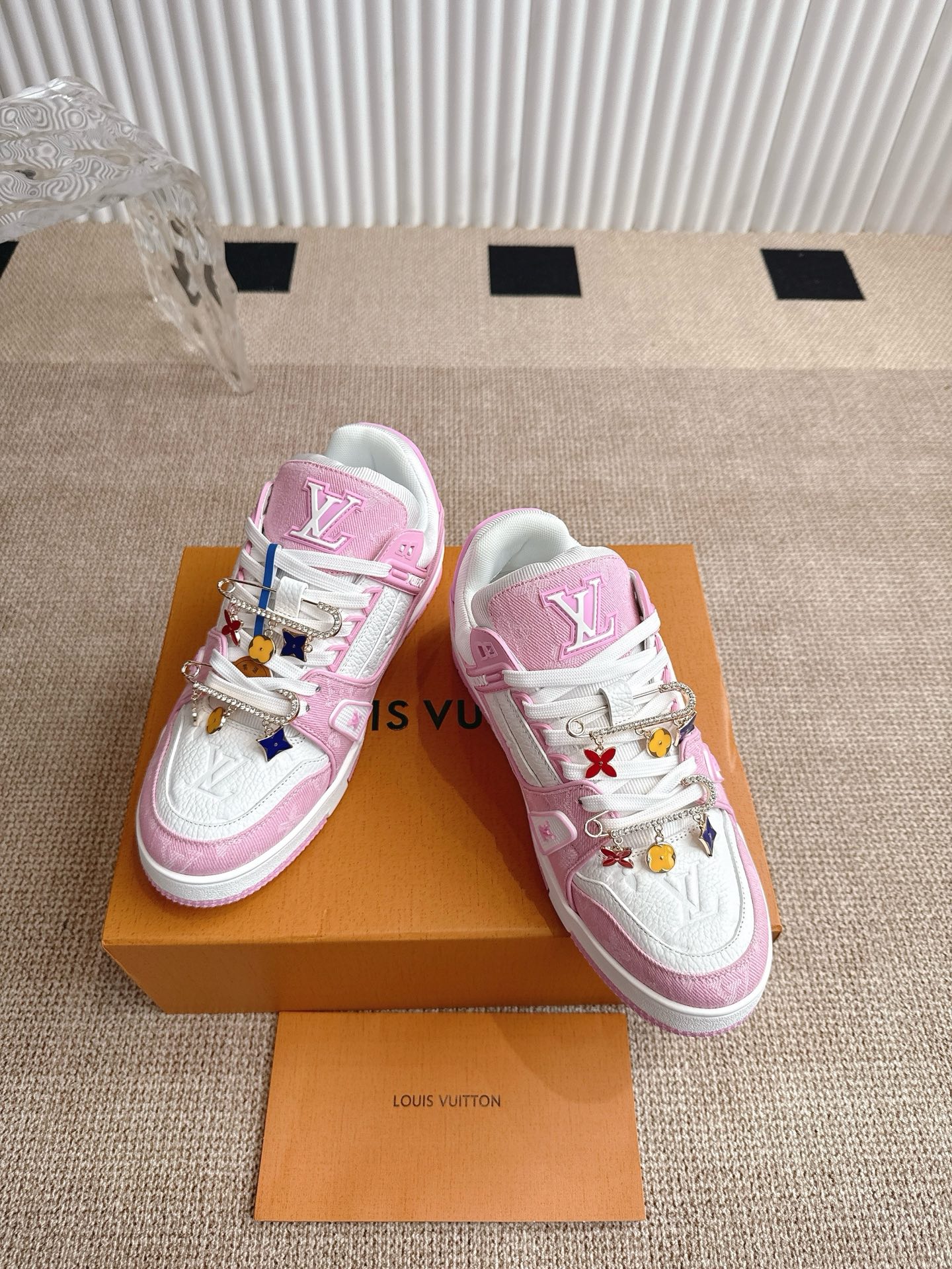Louis Vuitton Louis Vuiton 路易威登 新款 LV Trainer系列板鞋篮球鞋 ‼