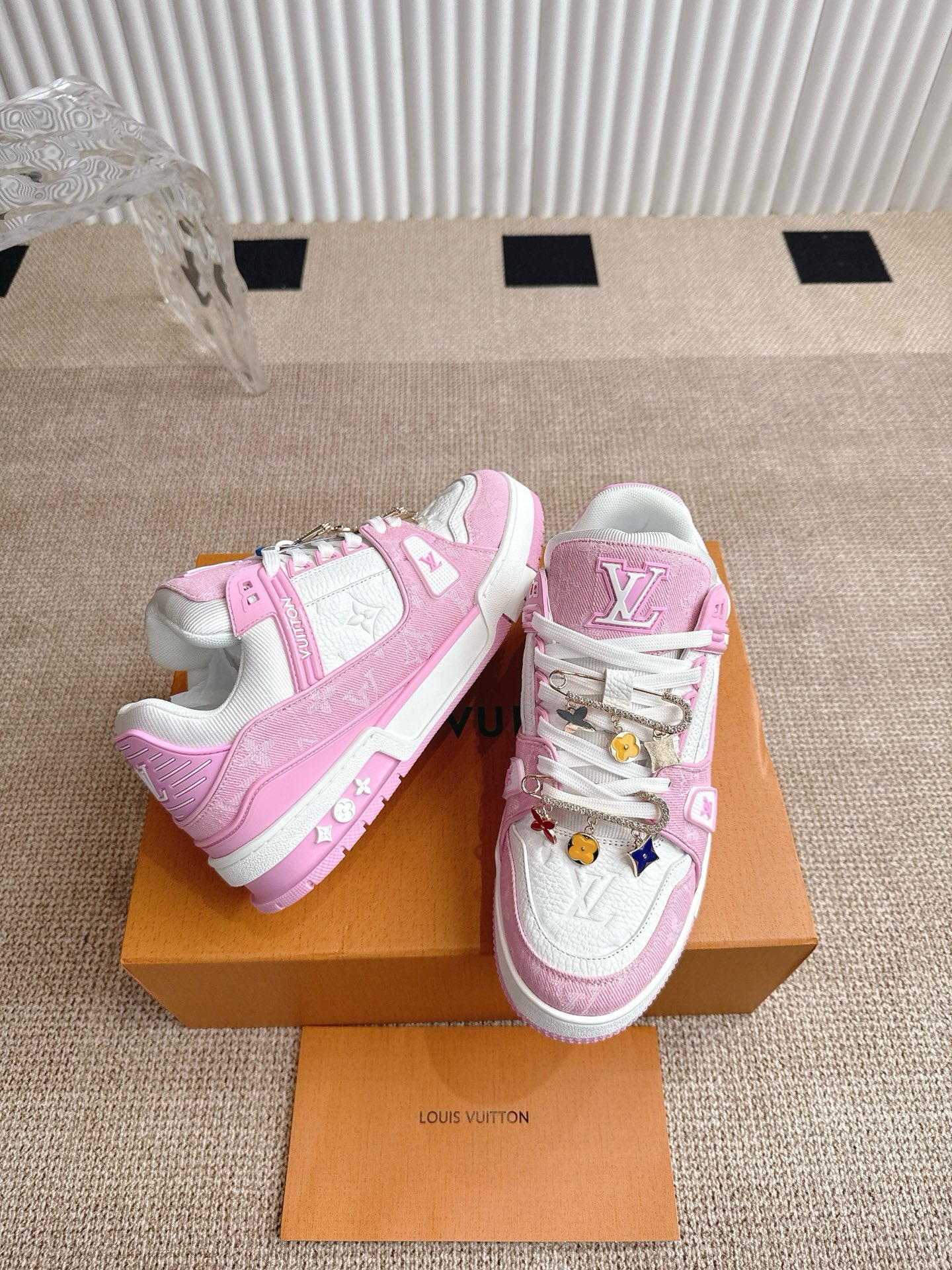 Louis Vuitton Louis Vuiton 路易威登 新款 LV Trainer系列板鞋篮球鞋 ‼