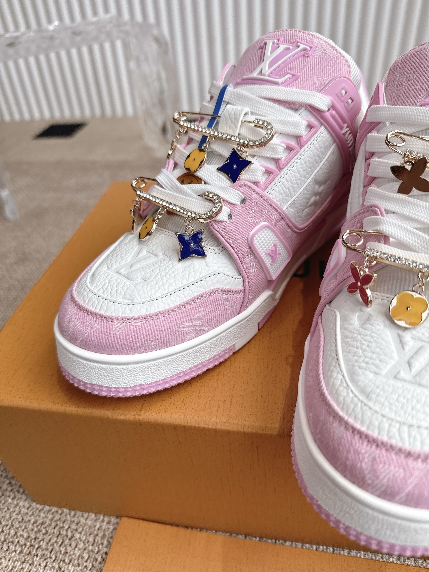 Louis Vuitton Louis Vuiton 路易威登 新款 LV Trainer系列板鞋篮球鞋 ‼
