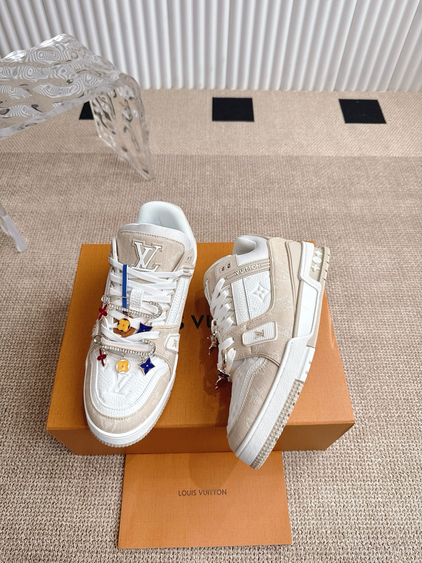 Louis Vuitton Louis Vuiton 路易威登 新款 LV Trainer系列板鞋篮球鞋 ‼