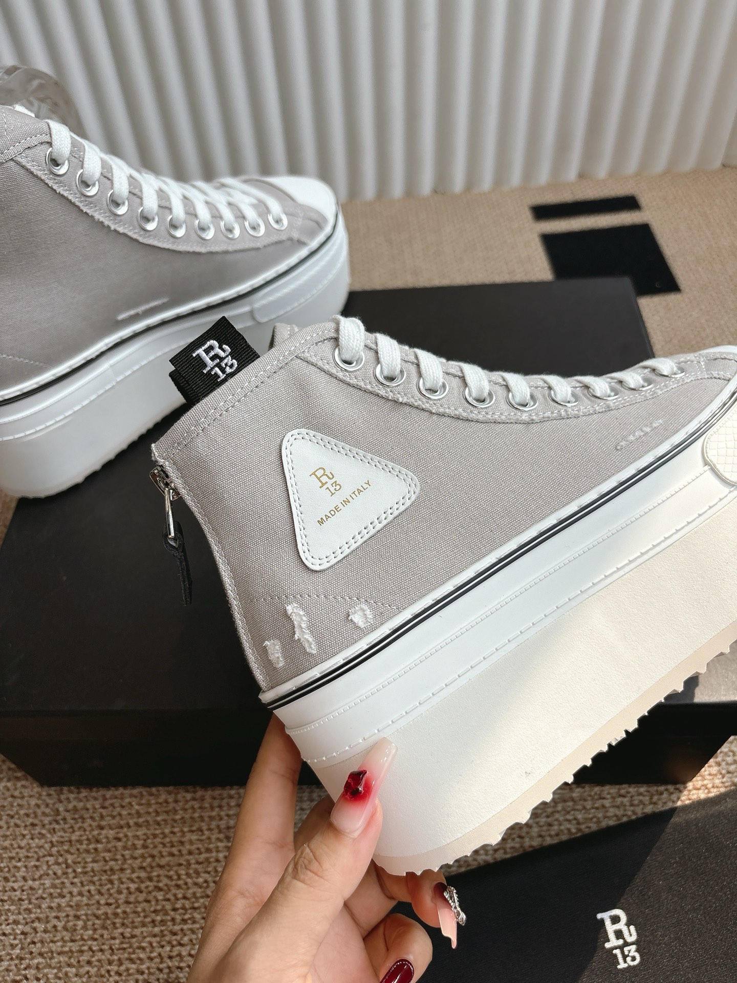 “R13-Heel Shoes: 800 Pounds, Thick-Soled Leisure Highs in Sizes 34-40” - 图片 8