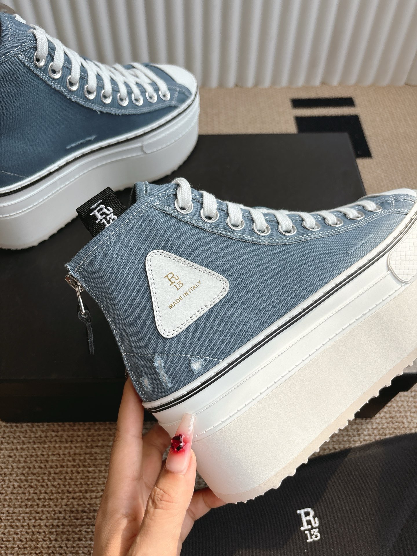 Trendy R13 Heel Shoes: 800 Pounds, Thick-Soled High Tops, Leisure Style! - 图片 8