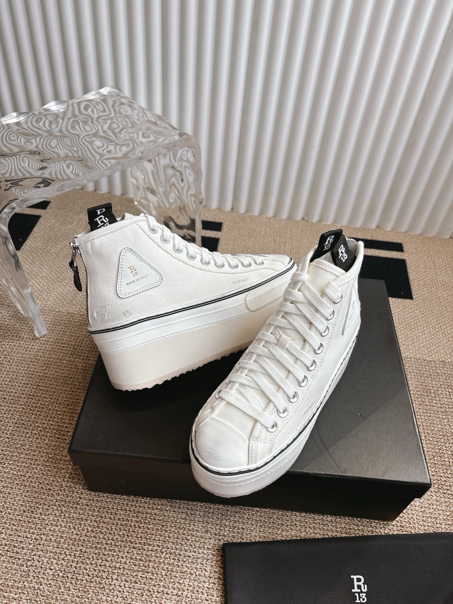 Trendy R13 Thick-Heel Leisure Shoes: 800 Pounds, Sizes 34-40 - 图片 4