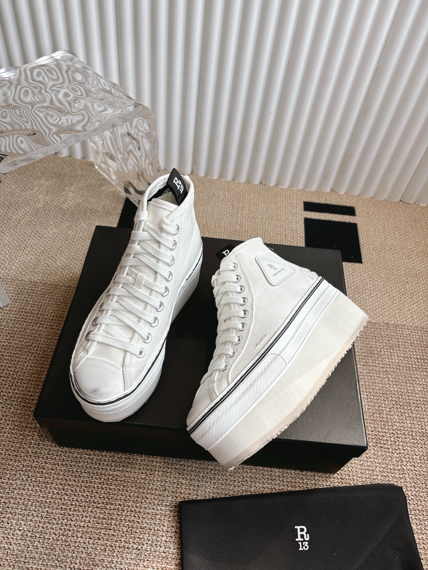 Trendy R13 Thick-Heel Leisure Shoes: 800 Pounds, Sizes 34-40 - 图片 5