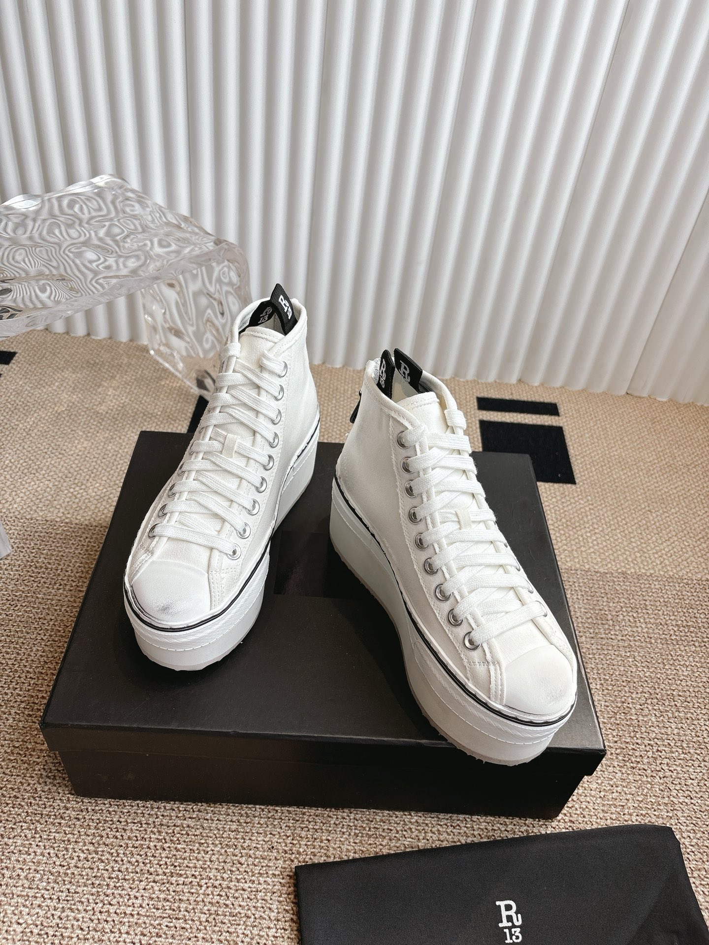 Trendy R13 Thick-Heel Leisure Shoes: 800 Pounds, Sizes 34-40 - 图片 3