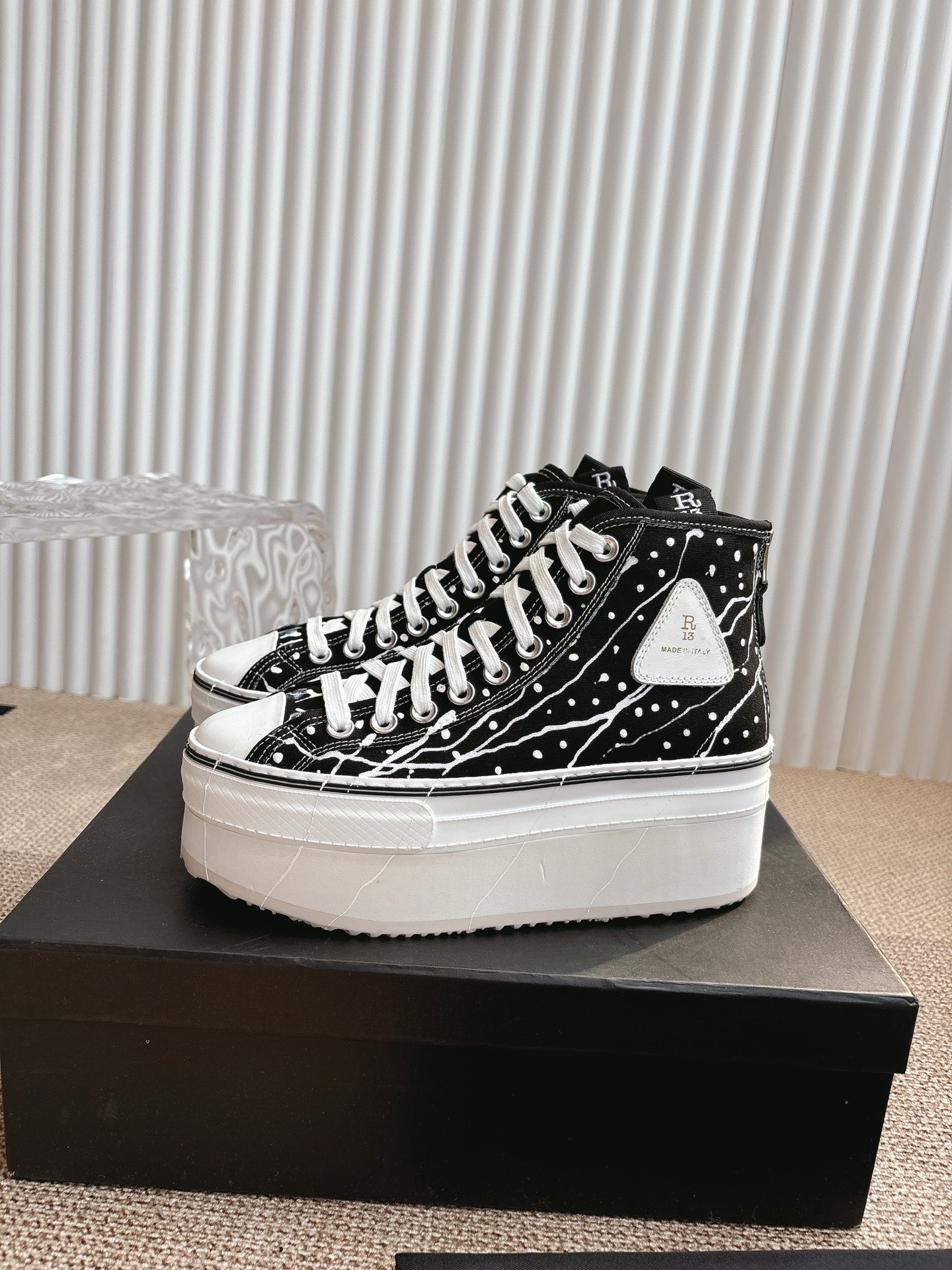 R13 Ink-Heavy High Heel Shoes: 950 Pounds, Unique Design, Various Sizes