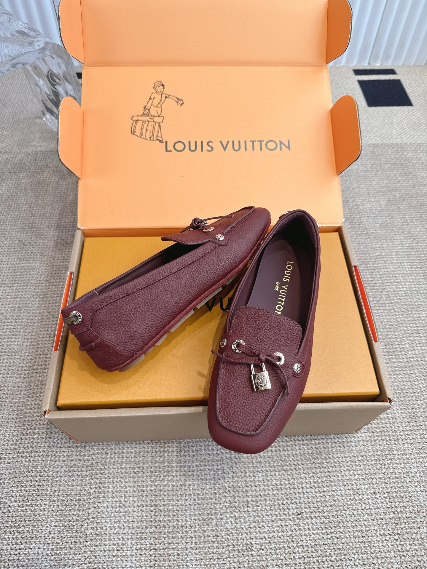 Louis Vuitton Vuiton 路易威登 FLORE乐福鞋‼