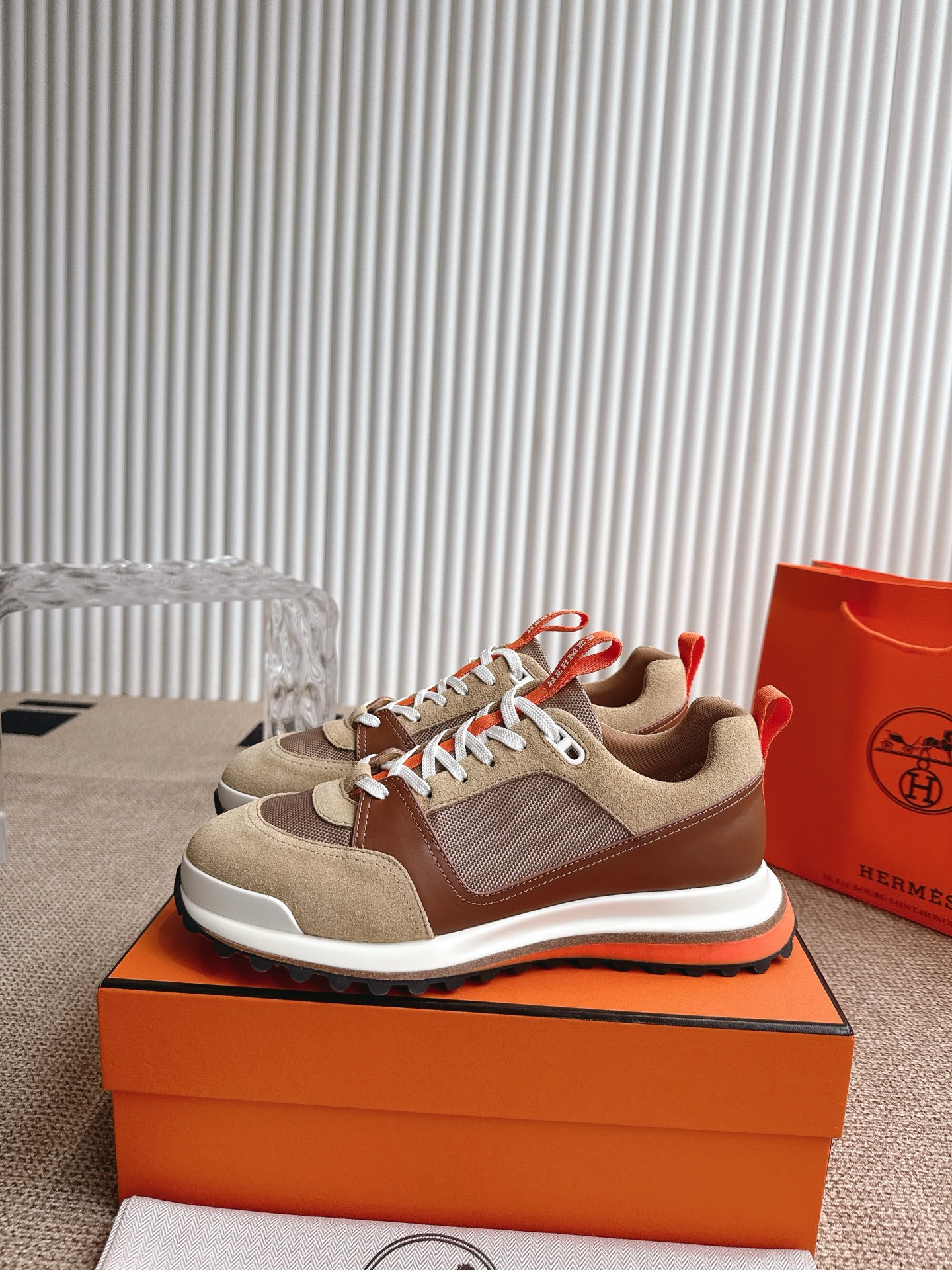 High-Quality Hermes Shoes with Zenapa Calves and Velvet Kyoto Material, Size 39-45 - 图片 5