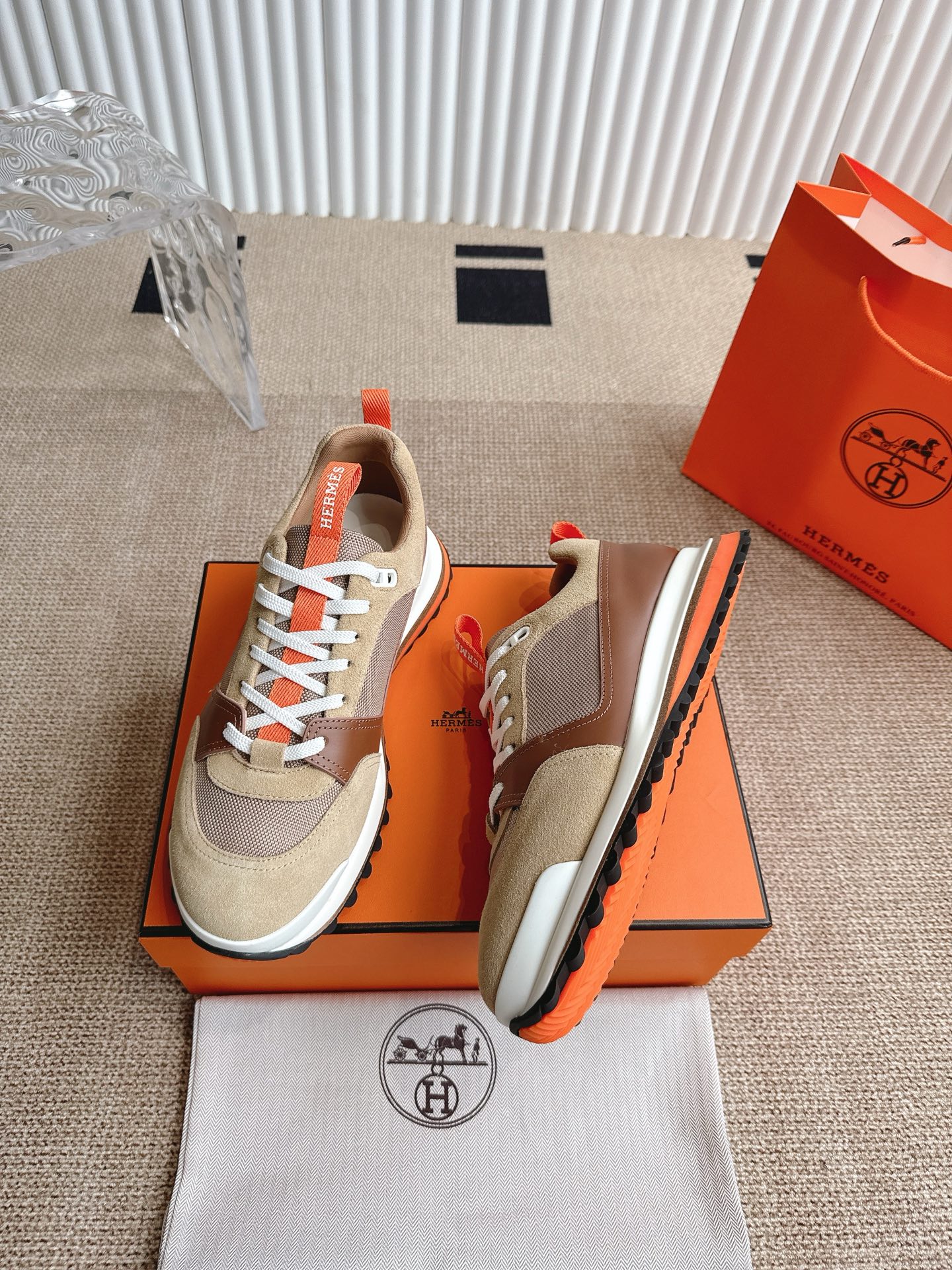 High-Quality Hermes Shoes with Zenapa Calves and Velvet Kyoto Material, Size 39-45 - 图片 4