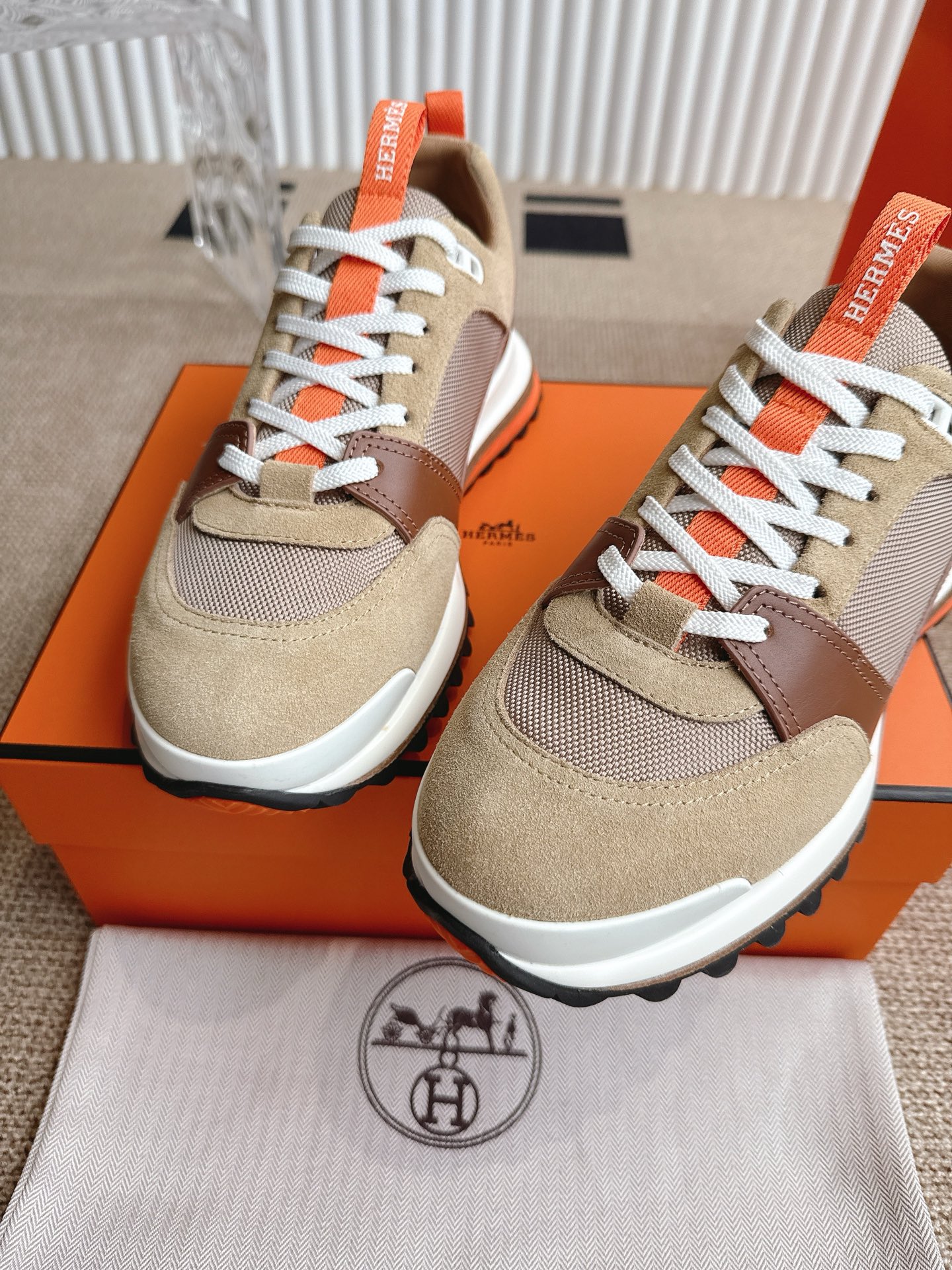 High-Quality Hermes Shoes with Zenapa Calves and Velvet Kyoto Material, Size 39-45 - 图片 7