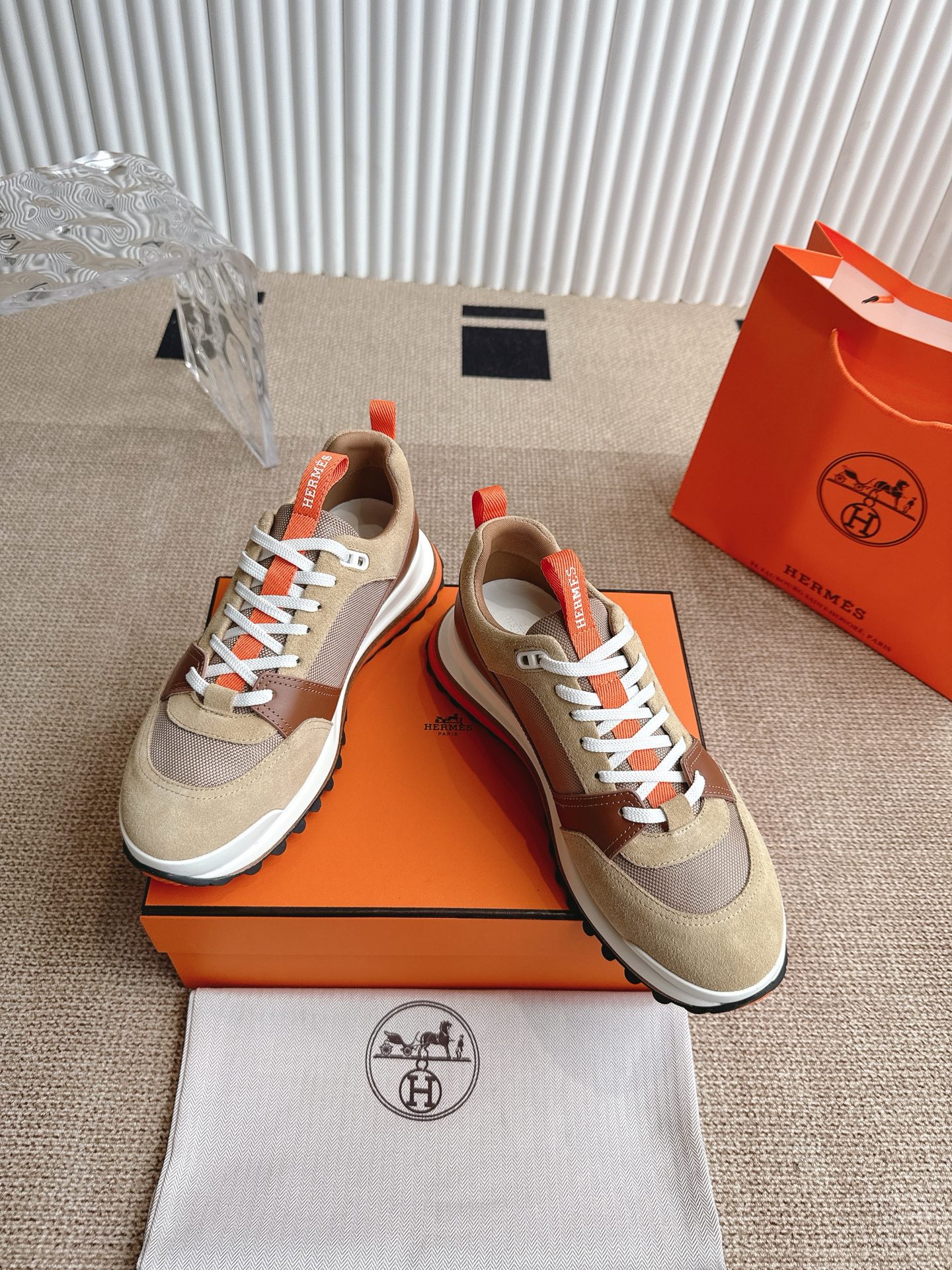 High-Quality Hermes Shoes with Zenapa Calves and Velvet Kyoto Material, Size 39-45 - 图片 3