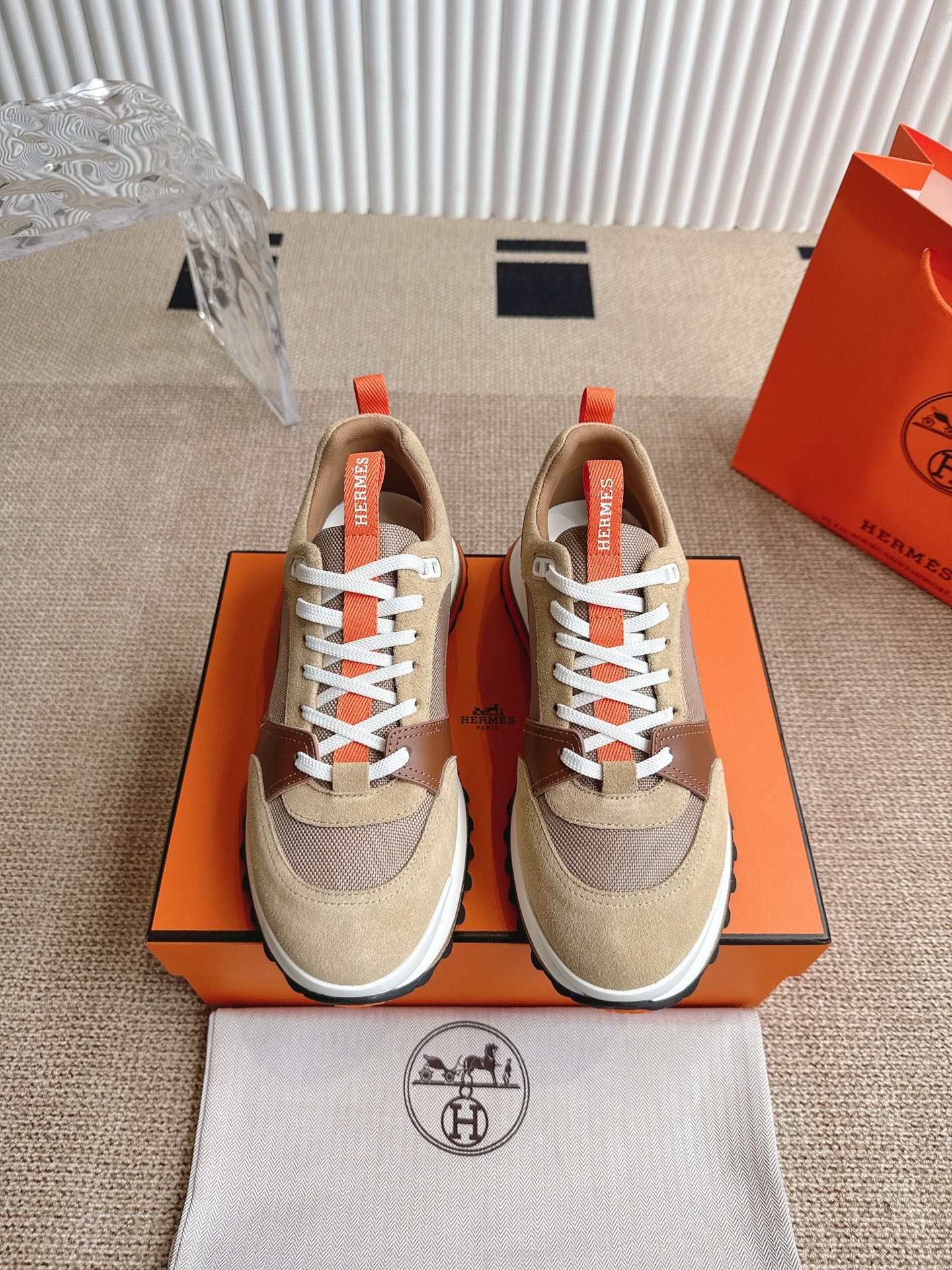 High-Quality Hermes Shoes with Zenapa Calves and Velvet Kyoto Material, Size 39-45 - 图片 2