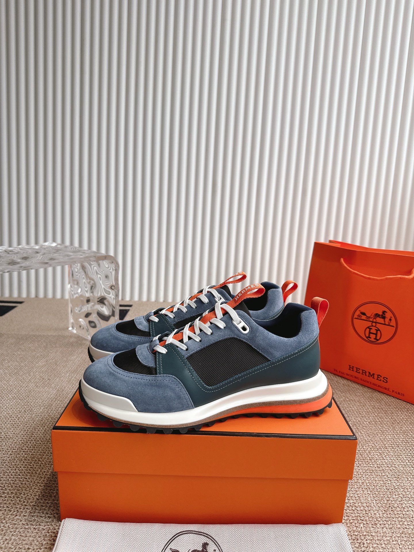 High-Quality Hermes Emermaze Shoes with Zenapa Calves and TPU Bubble Rubber Soles - 图片 4