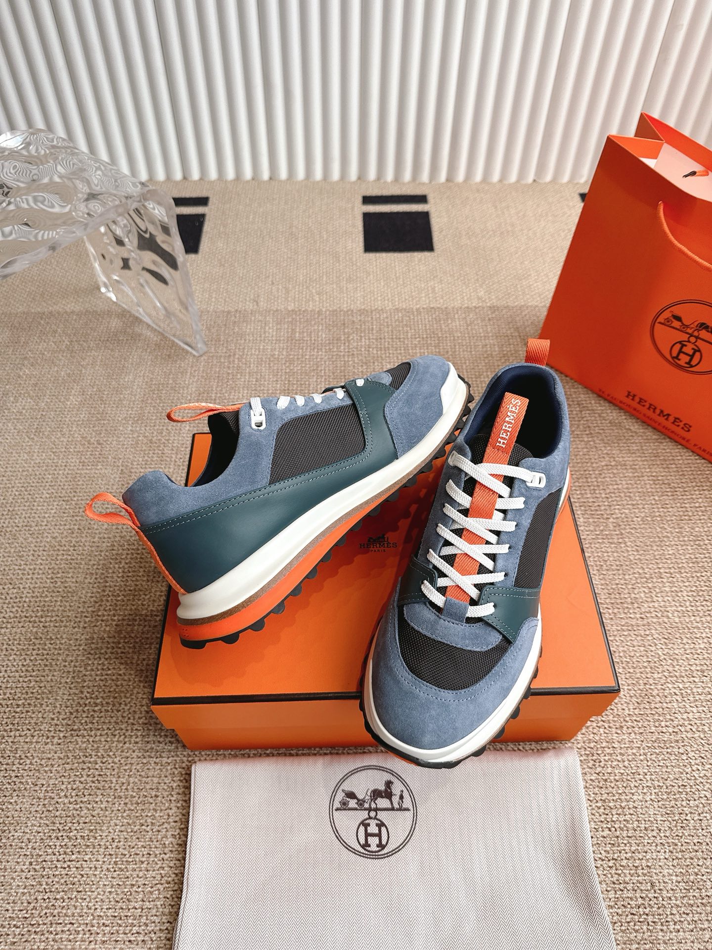 High-Quality Hermes Emermaze Shoes with Zenapa Calves and TPU Bubble Rubber Soles - 图片 5