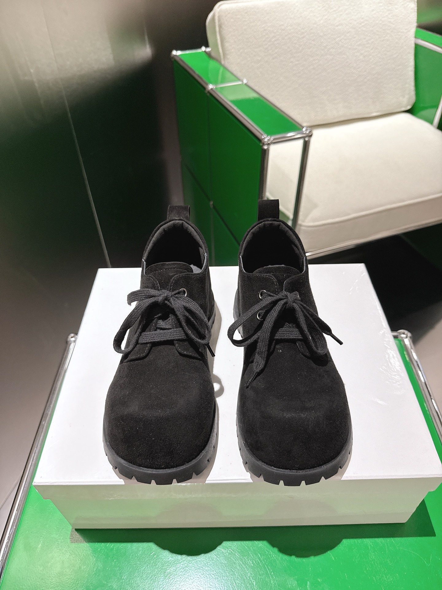 Classic Black Lace-Up Ankle Boots Thick Platform Round Toe for Women 3 i1757578333015 5994 0 0