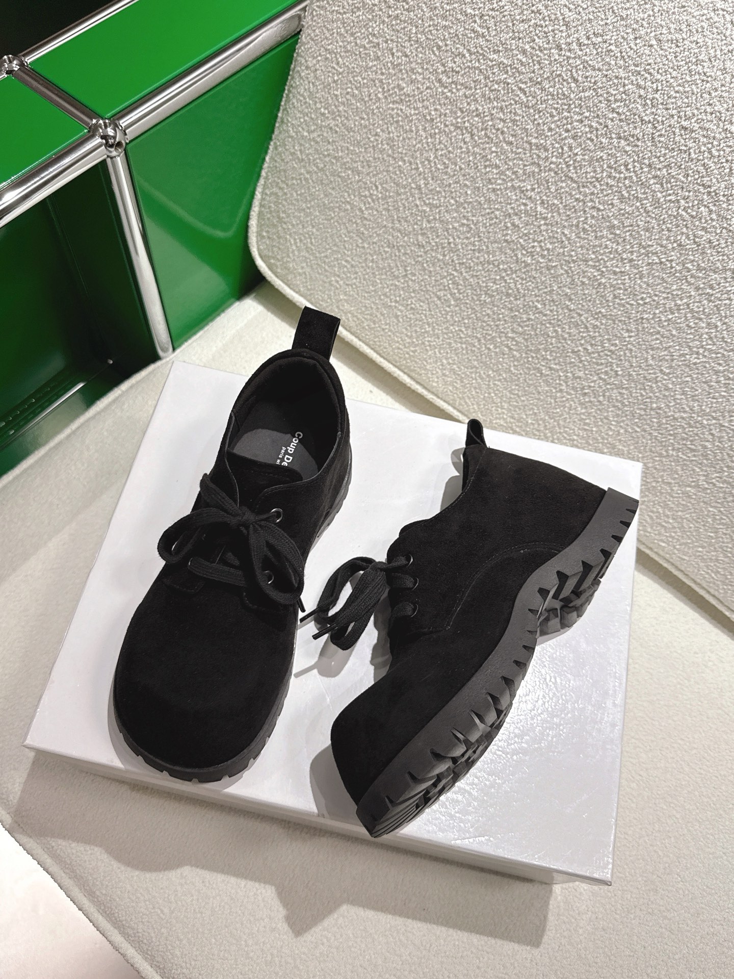 Classic Black Lace-Up Ankle Boots Thick Platform Round Toe for Women 10 i1757578335575 8271 0 8