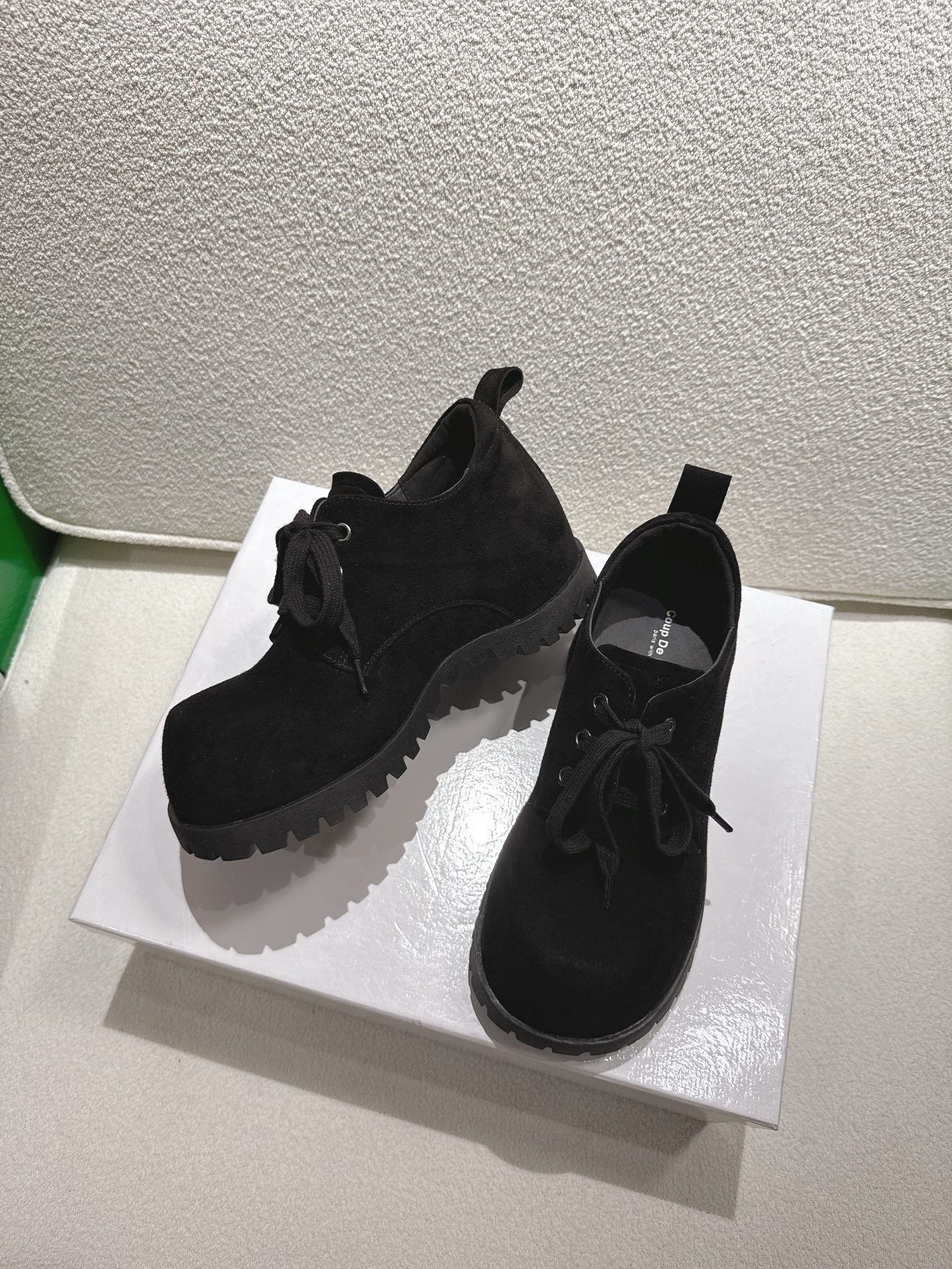 Classic Black Lace-Up Ankle Boots Thick Platform Round Toe for Women 9 i1757578335613 1903 0 7