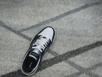 Amiri Skateboard Shoes Unisex Cowhide Denim Fabric Rubber Low Tops