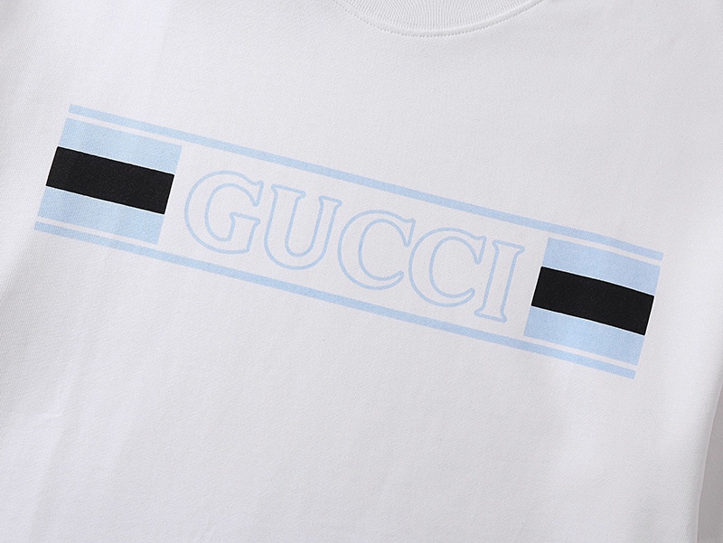 GUCCI古奇2025春夏印花圆领短袖T恤