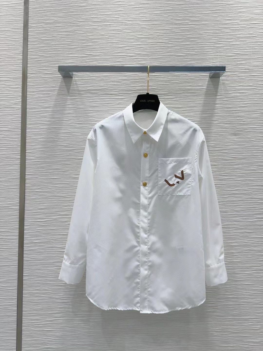 Louis Vuitton Clothing Shirts & Blouses Black White Embroidery Fashion Casual