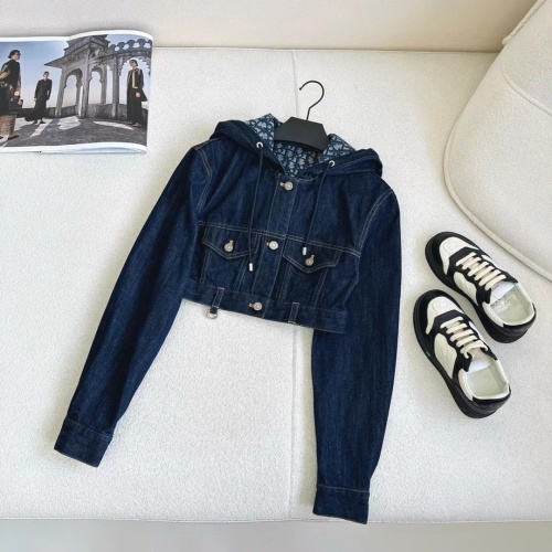 Dior Denim Cropped Hoodie and Jeans Set Vintage Blue, Women's Denim Set 1 Dior Denim Cropped Hoodie and Jeans Set Vintage Blue, Women's Denim Set