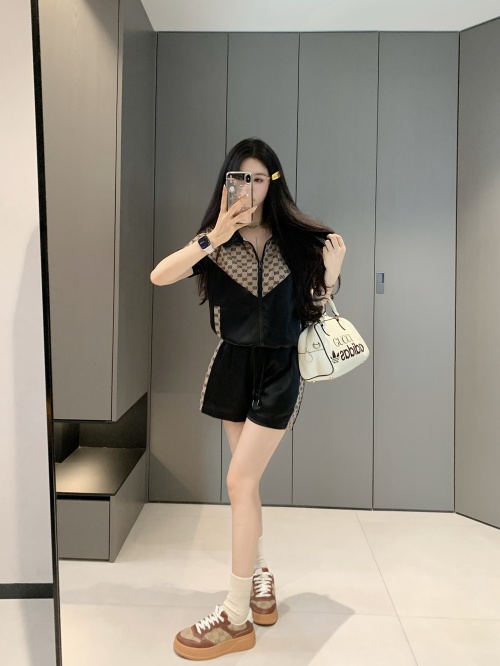 Gucci Inspired Women's Casual Short Set - Chic, Comfortable, and Stylish 1 Gucci Inspired Women's Casual Short Set - Chic, Comfortable, and Stylish