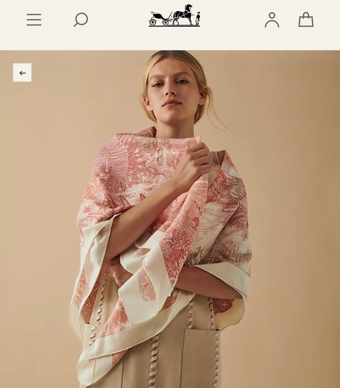 Luxurious Hermes 140 Cashmere & Silk Blend Shawl - Tropical Jungle Design 2 i1722670294 9879 5
