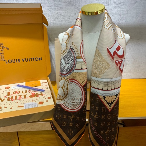 Louis Vuitton Zijden Sjaal 90x90cm - Luxe Accessoire met Volledige Verpakking 1 Louis Vuitton Zijden Sjaal 90x90cm - Luxe Accessoire met Volledige Verpakking