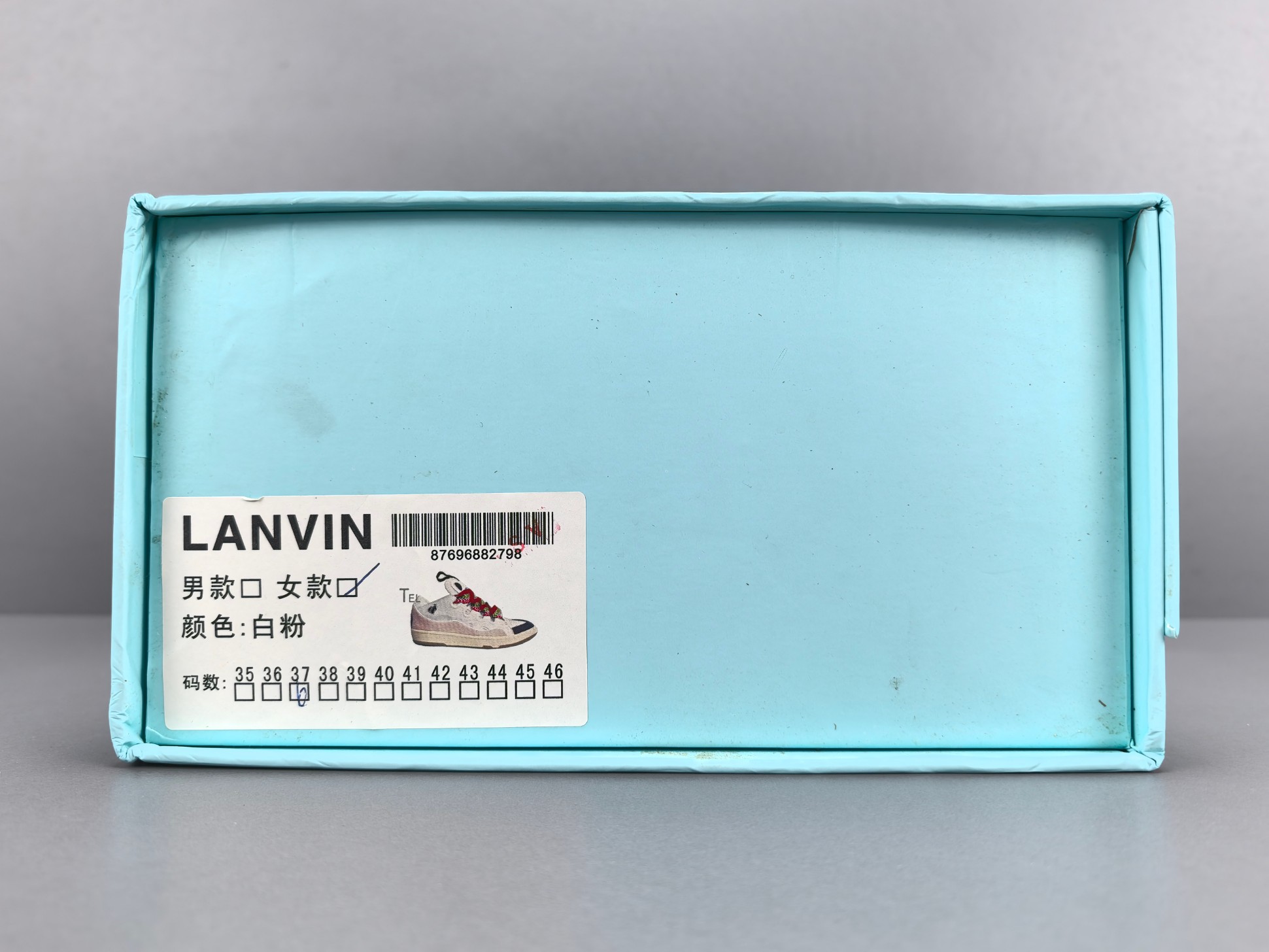  
【莞产 浪凡】Lanvin浪凡 Curb 皮质拼接 低帮 低帮 时尚板鞋 男女同款
尺码35 36 