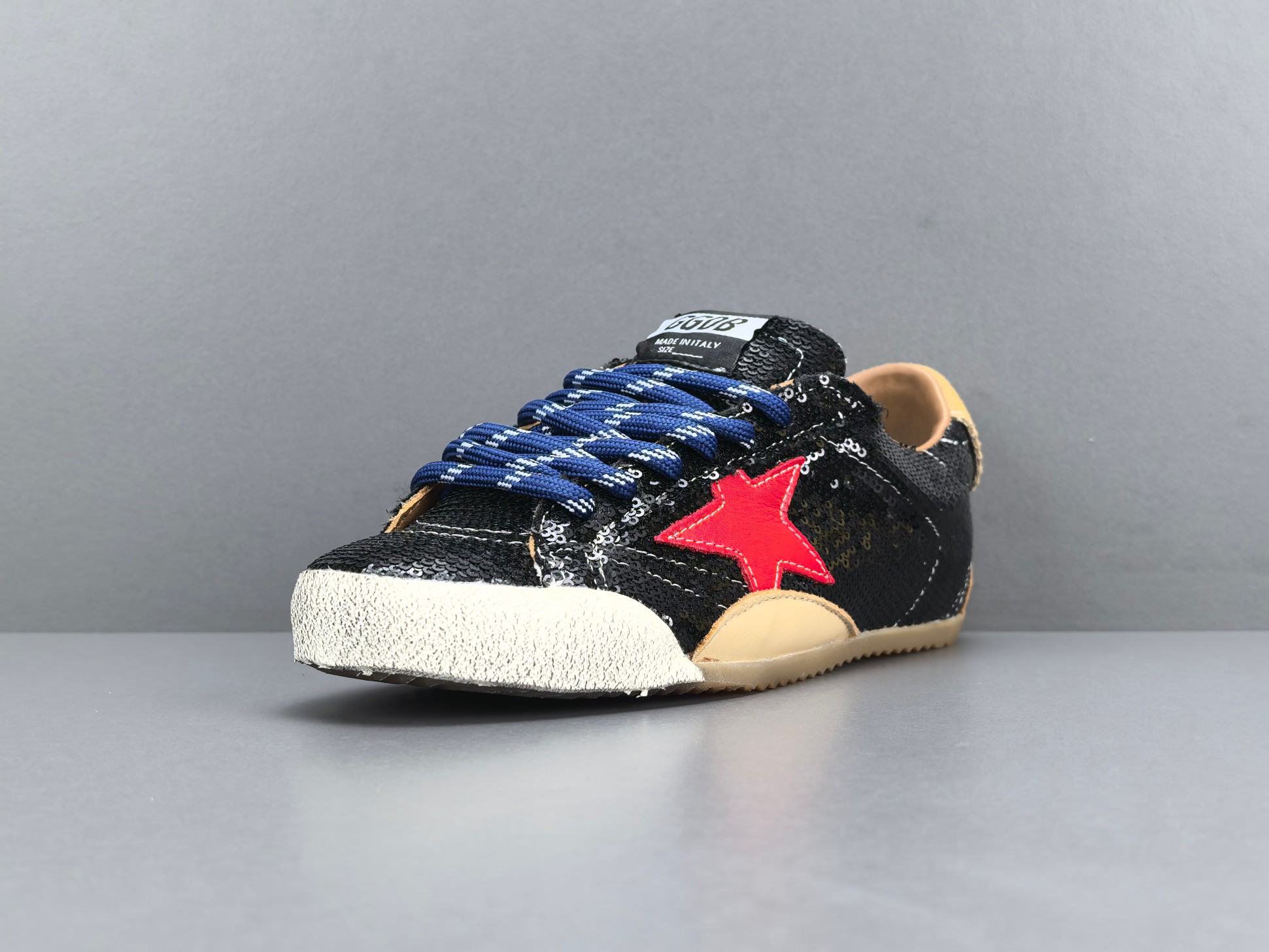 P ！【莞产-GG星星鞋】Golden Goose Super-Star 亮片镶片 粉色星星 女款 休闲
