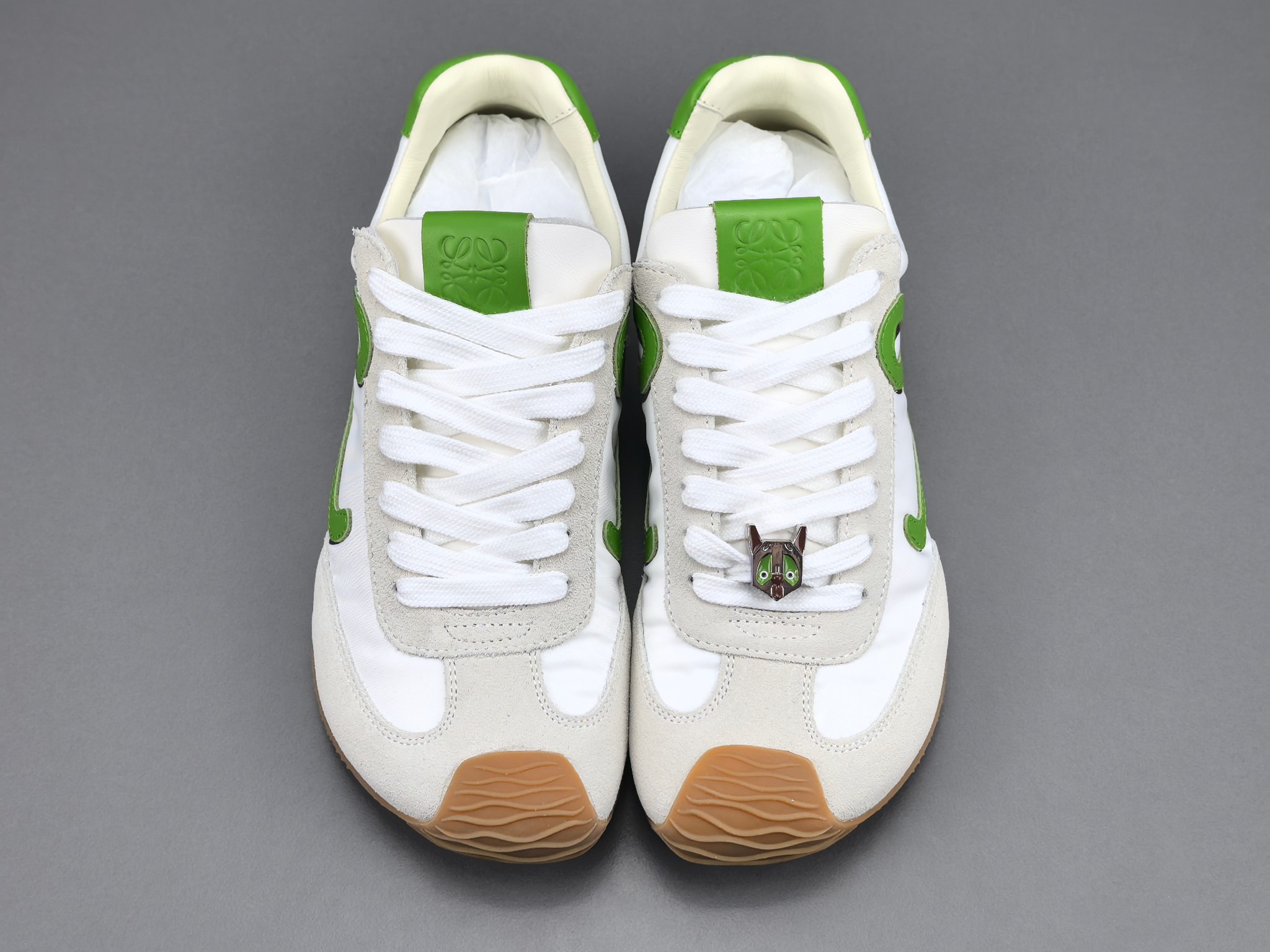 【专柜版 罗意威】 LOEWE罗意威 Ballet Runner 2.0 小牛皮 圆头系带 低帮 生活休