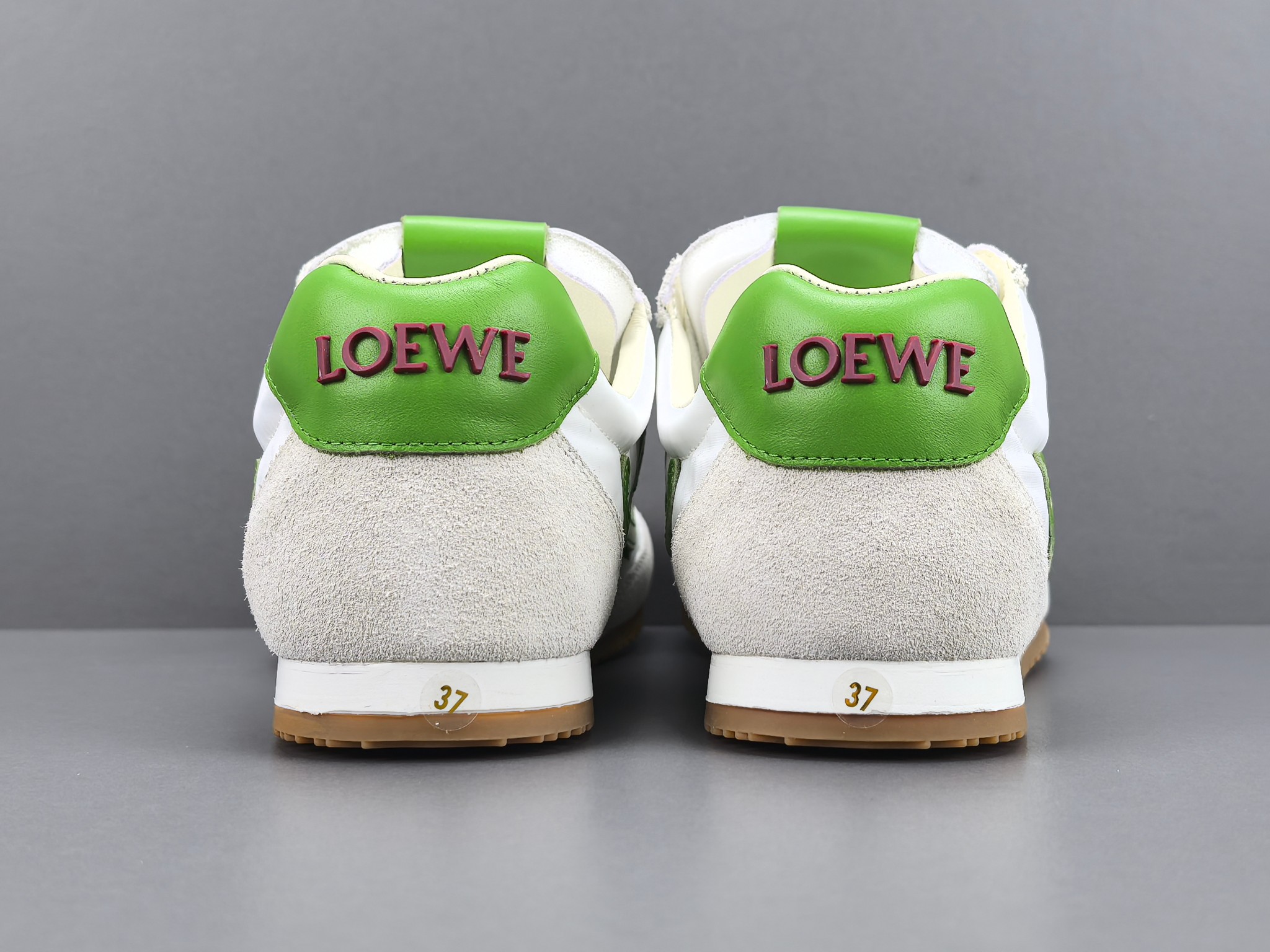 【专柜版 罗意威】 LOEWE罗意威 Ballet Runner 2.0 小牛皮 圆头系带 低帮 生活休