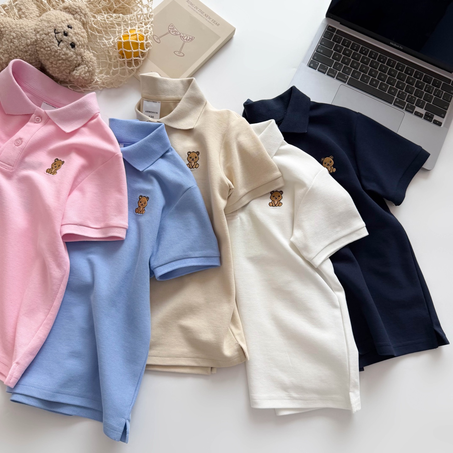 Venta rápida 69.9@una pieza 120-170 🎉Polo de algodón casual para niños👕 Alto contenido de algodón, textura transpirab…