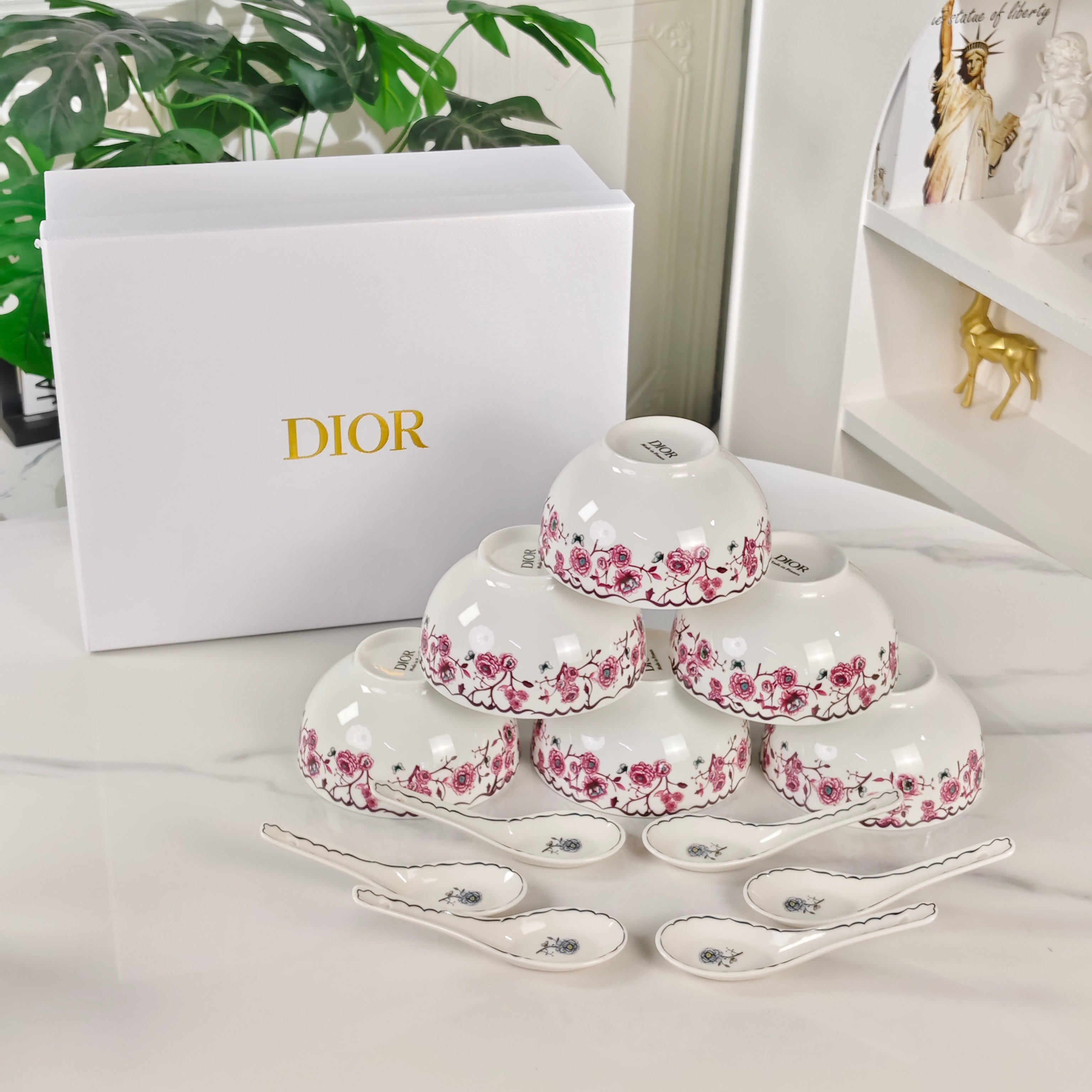 Dior – Granville Garden 6-Bowl and 6-Spoon Set – Purple - Comprehensive 3