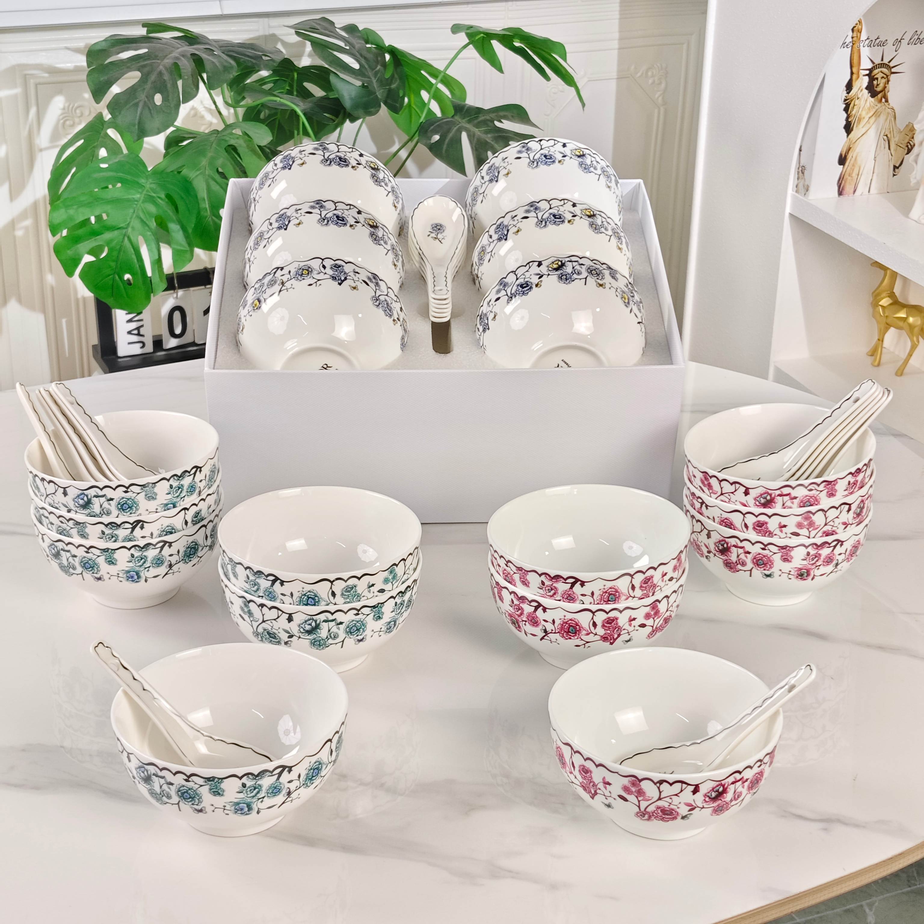 Dior – Granville Garden 6-Bowl and 6-Spoon Set – Purple - Comprehensive