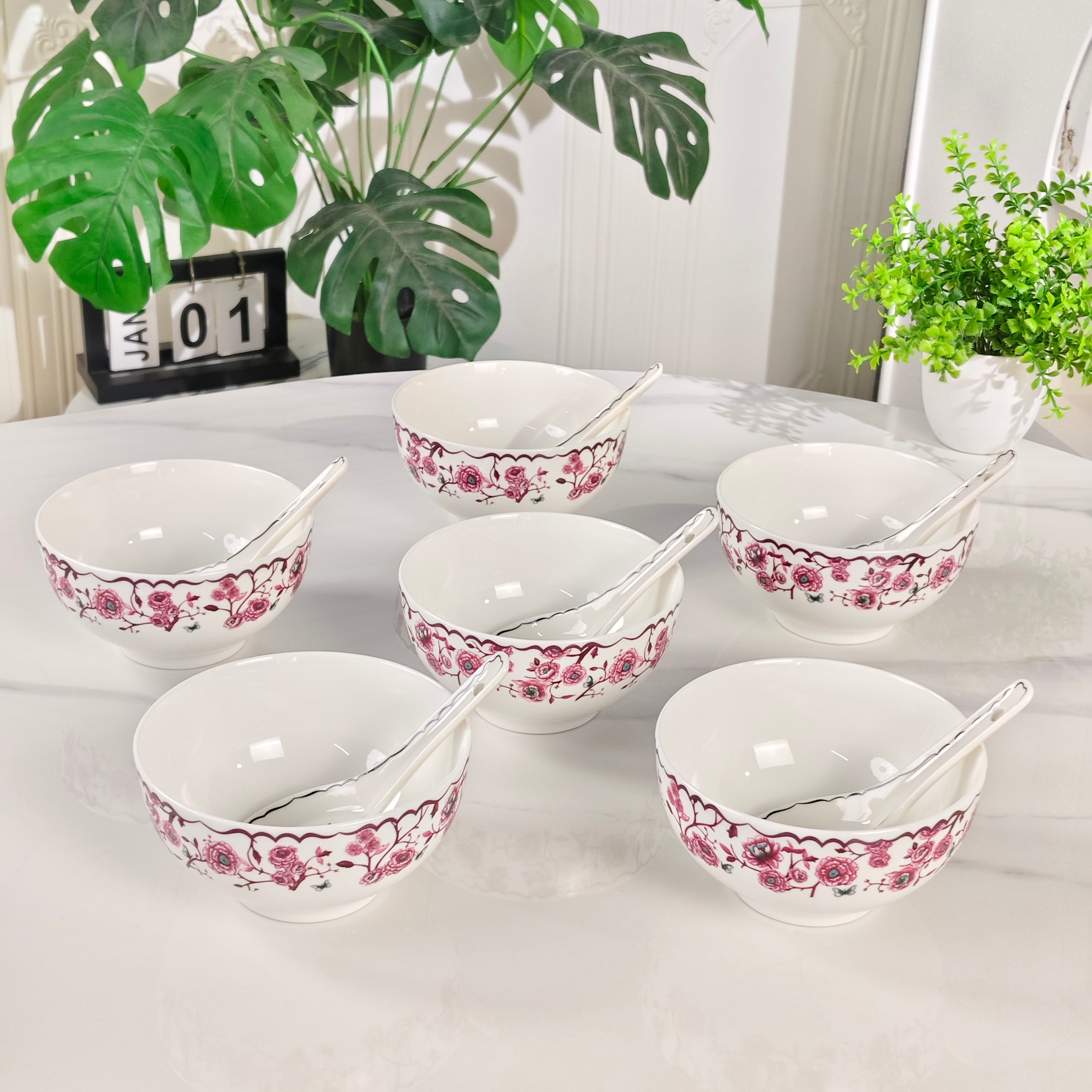 Dior – Granville Garden 6-Bowl and 6-Spoon Set – Purple - Comprehensive 5