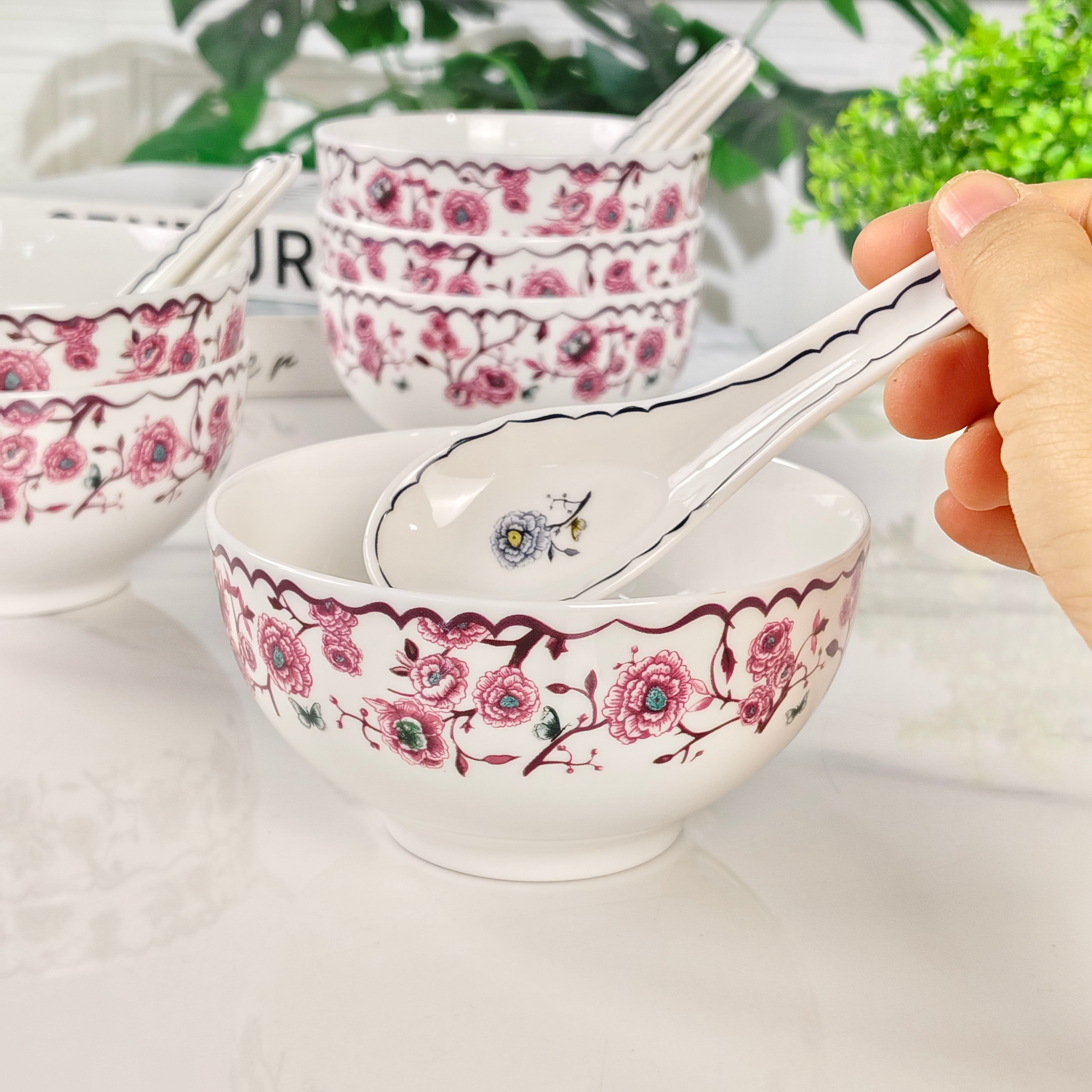 Dior – Granville Garden 6-Bowl and 6-Spoon Set – Purple - Comprehensive 7