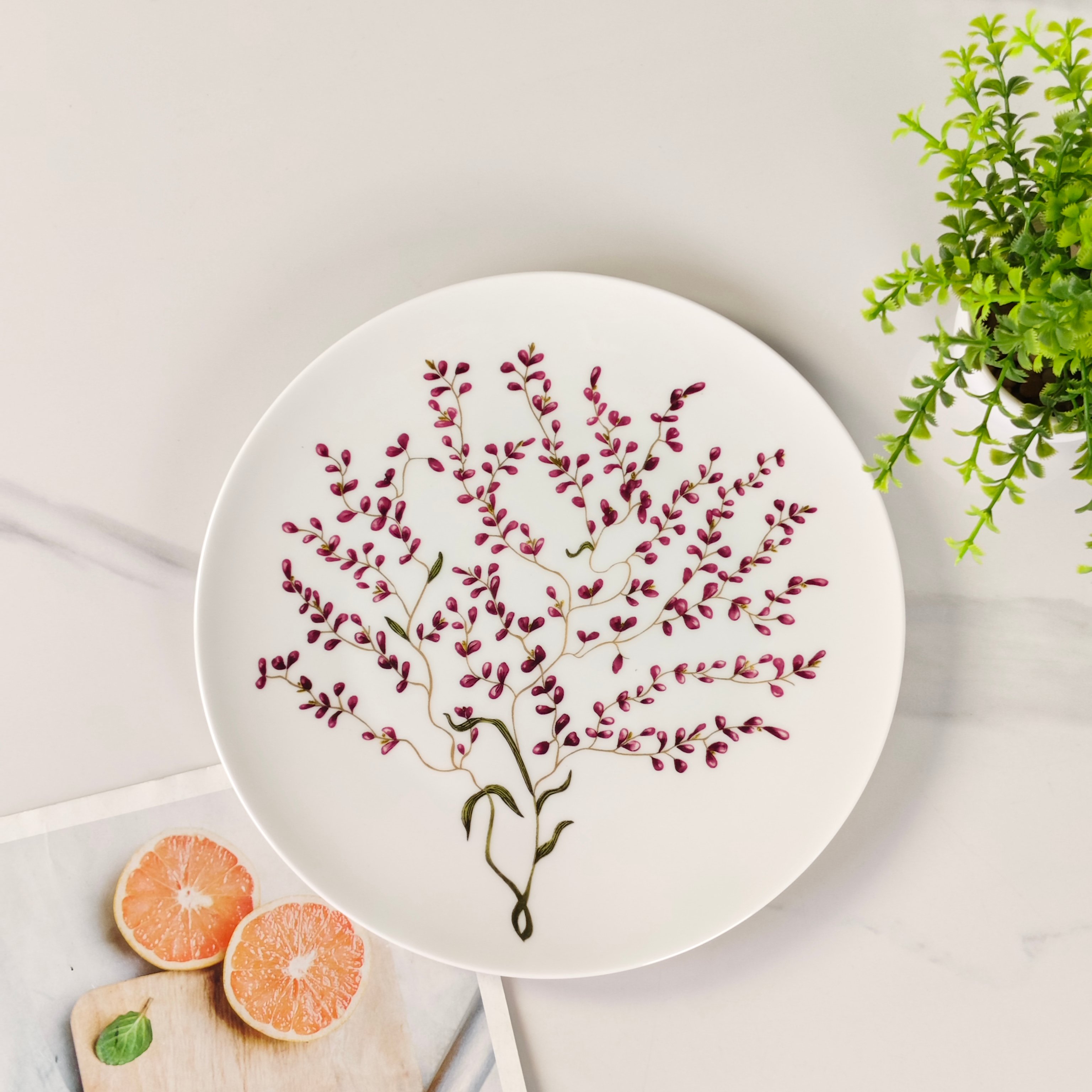 Dior – Granville Garden Two-Piece Plate Set – Purple - Comprehensive 9