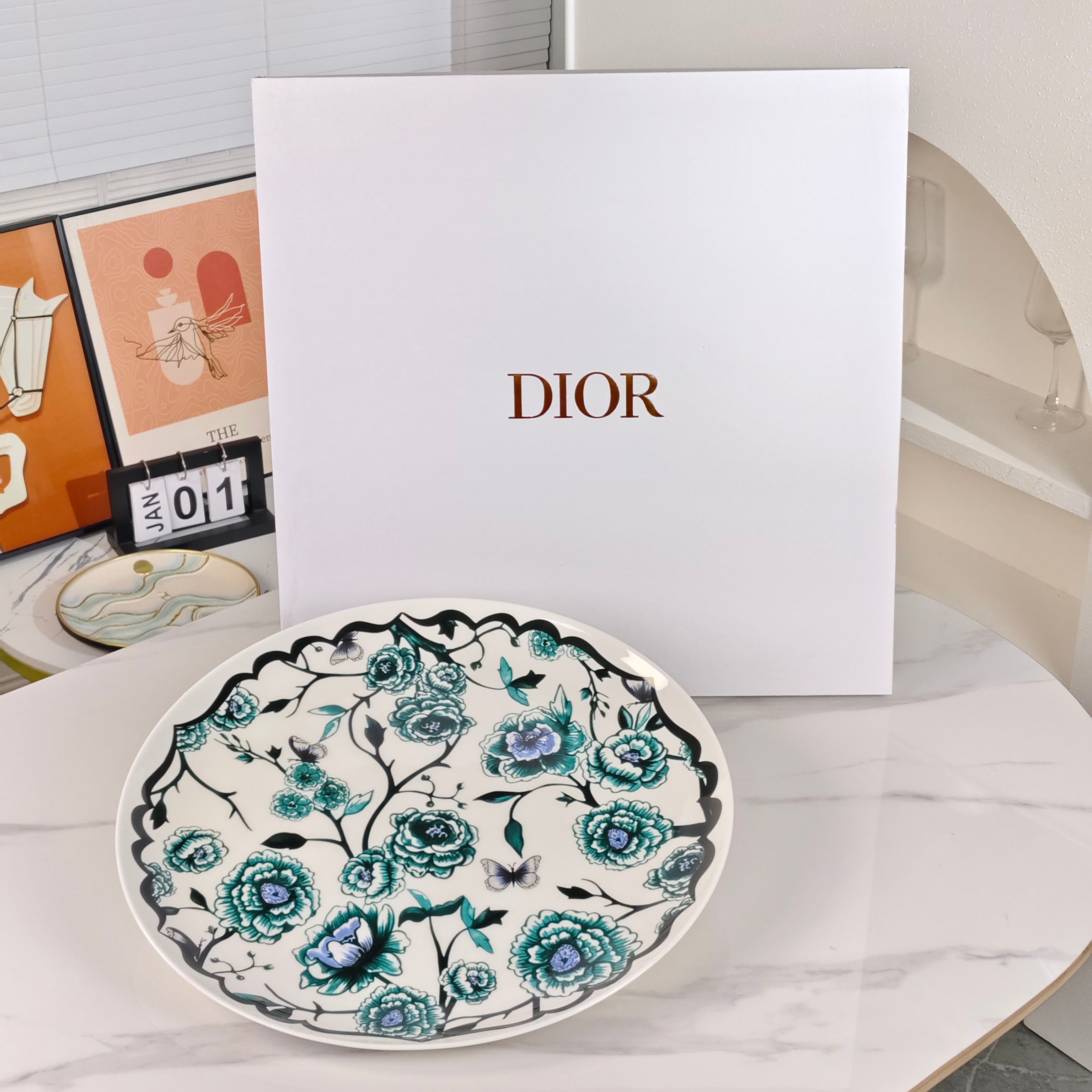 Dior – Granville Garden – 16-Inch Platter – Green - Comprehensive 3